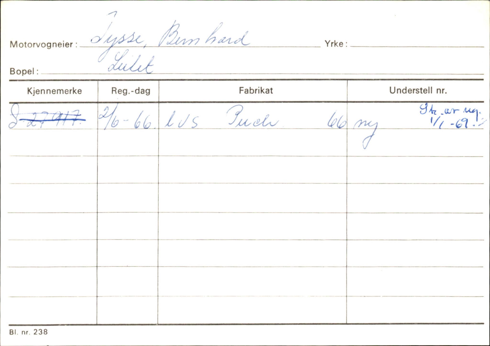 Statens vegvesen, Sogn og Fjordane vegkontor, SAB/A-5301/4/F/L0126: Eigarregister Fjaler M-Å. Leikanger A-Å, 1945-1975, p. 501