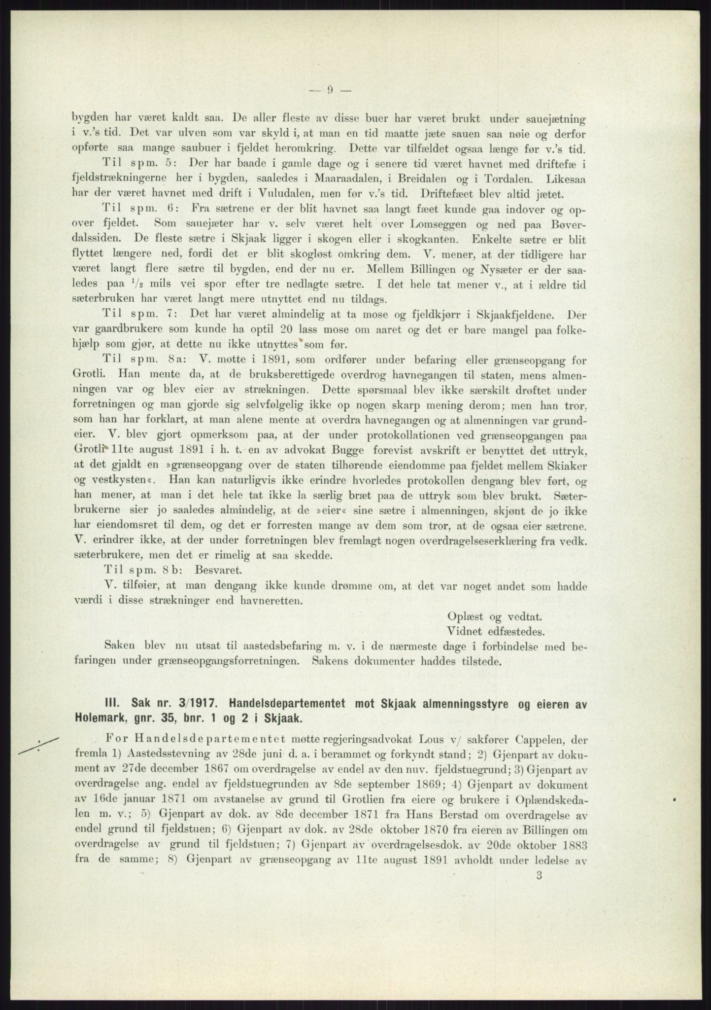 Høyfjellskommisjonen, AV/RA-S-1546/X/Xa/L0001: Nr. 1-33, 1909-1953, p. 2845