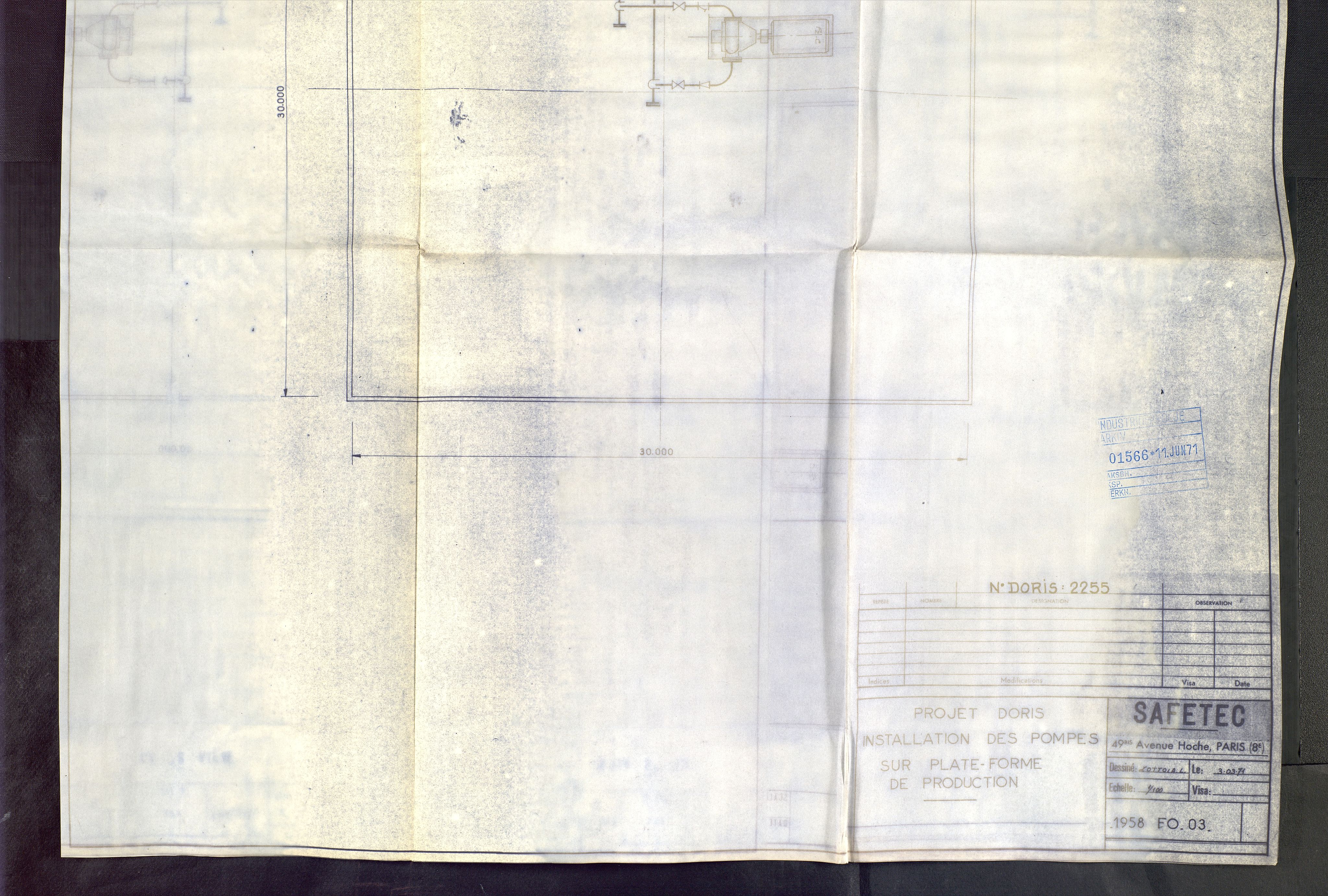 Industridepartementet, Oljekontoret, AV/SAST-A-101348/Dc/L0016: 756 Ekofisk center, betongkonstruksjoner, 1971-1972