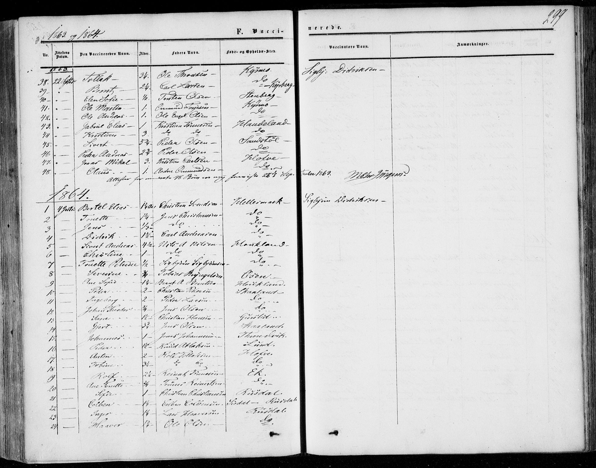 Lund sokneprestkontor, AV/SAST-A-101809/S06/L0009: Parish register (official) no. A 8, 1853-1877, p. 299