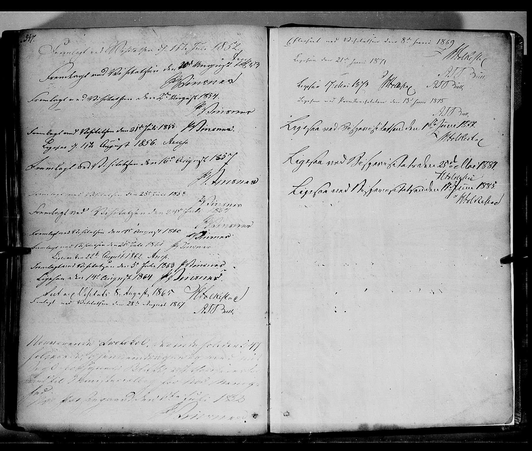 Nes prestekontor, Hedmark, SAH/PREST-020/K/Ka/L0004: Parish register (official) no. 4, 1852-1886, p. 547