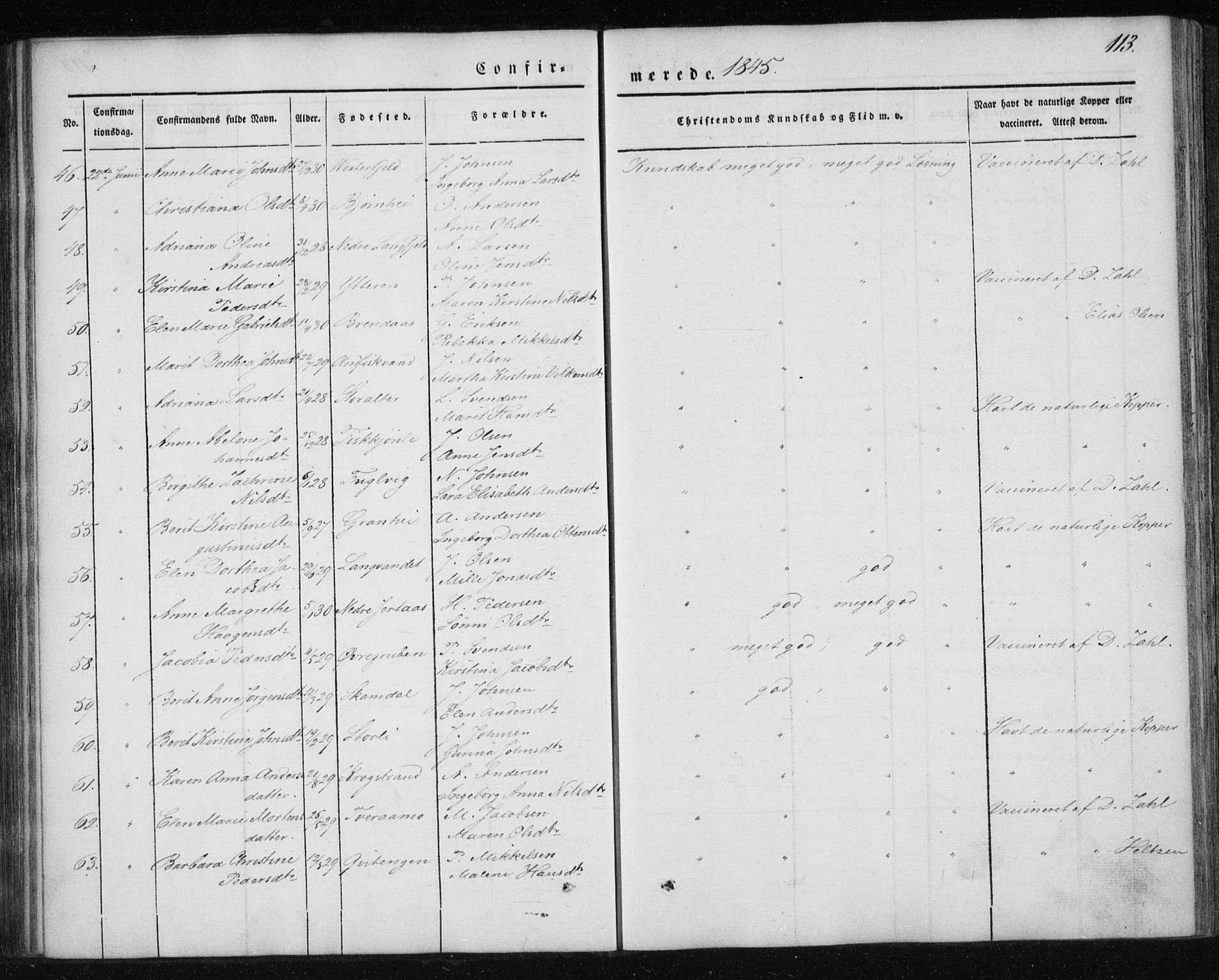 Ministerialprotokoller, klokkerbøker og fødselsregistre - Nordland, AV/SAT-A-1459/827/L0391: Parish register (official) no. 827A03, 1842-1852, p. 113