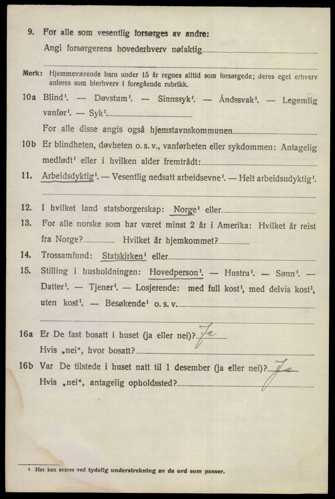 SAKO, 1920 census for Norderhov, 1920, p. 3607