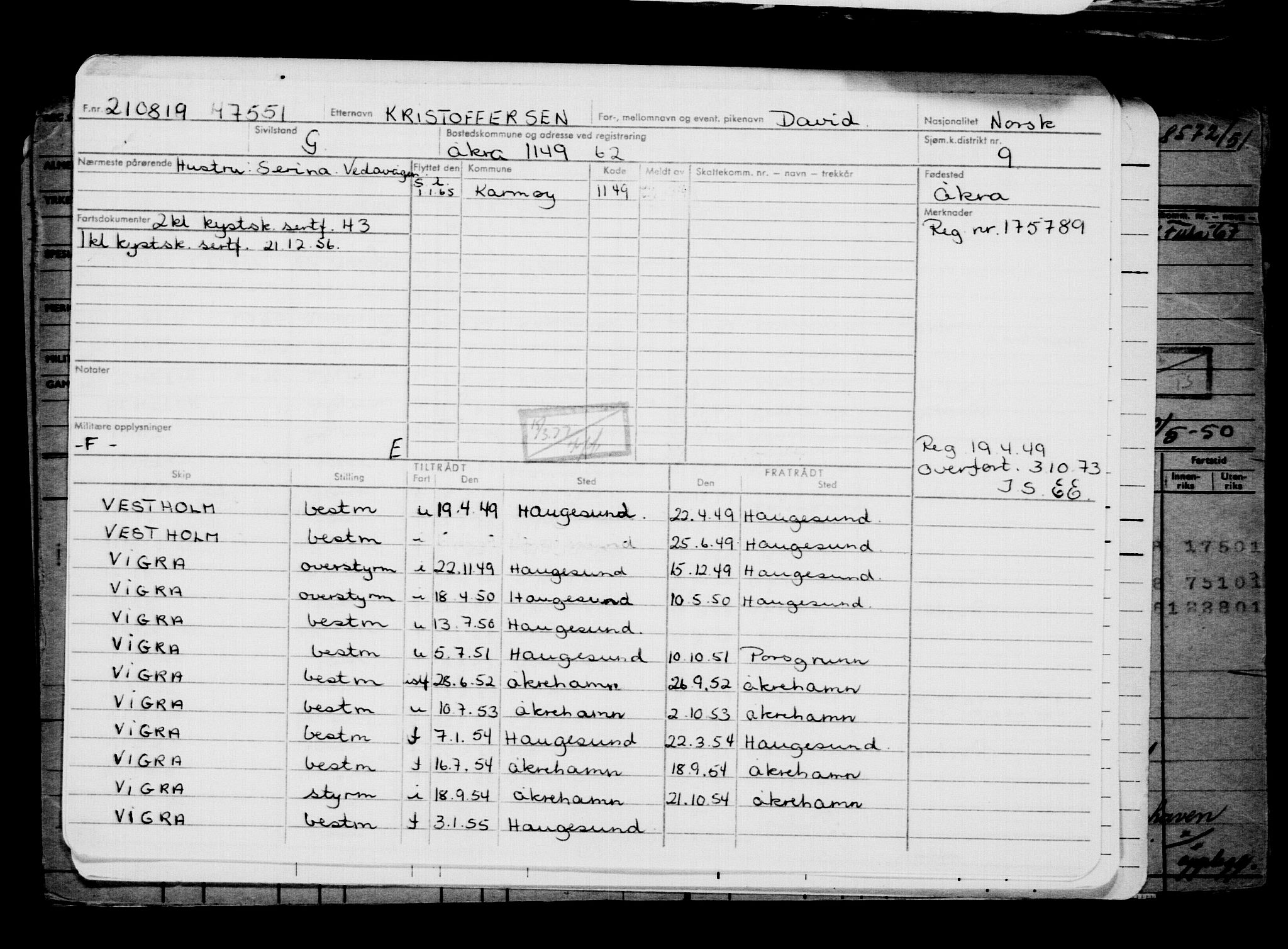 Direktoratet for sjømenn, AV/RA-S-3545/G/Gb/L0171: Hovedkort, 1919, p. 225