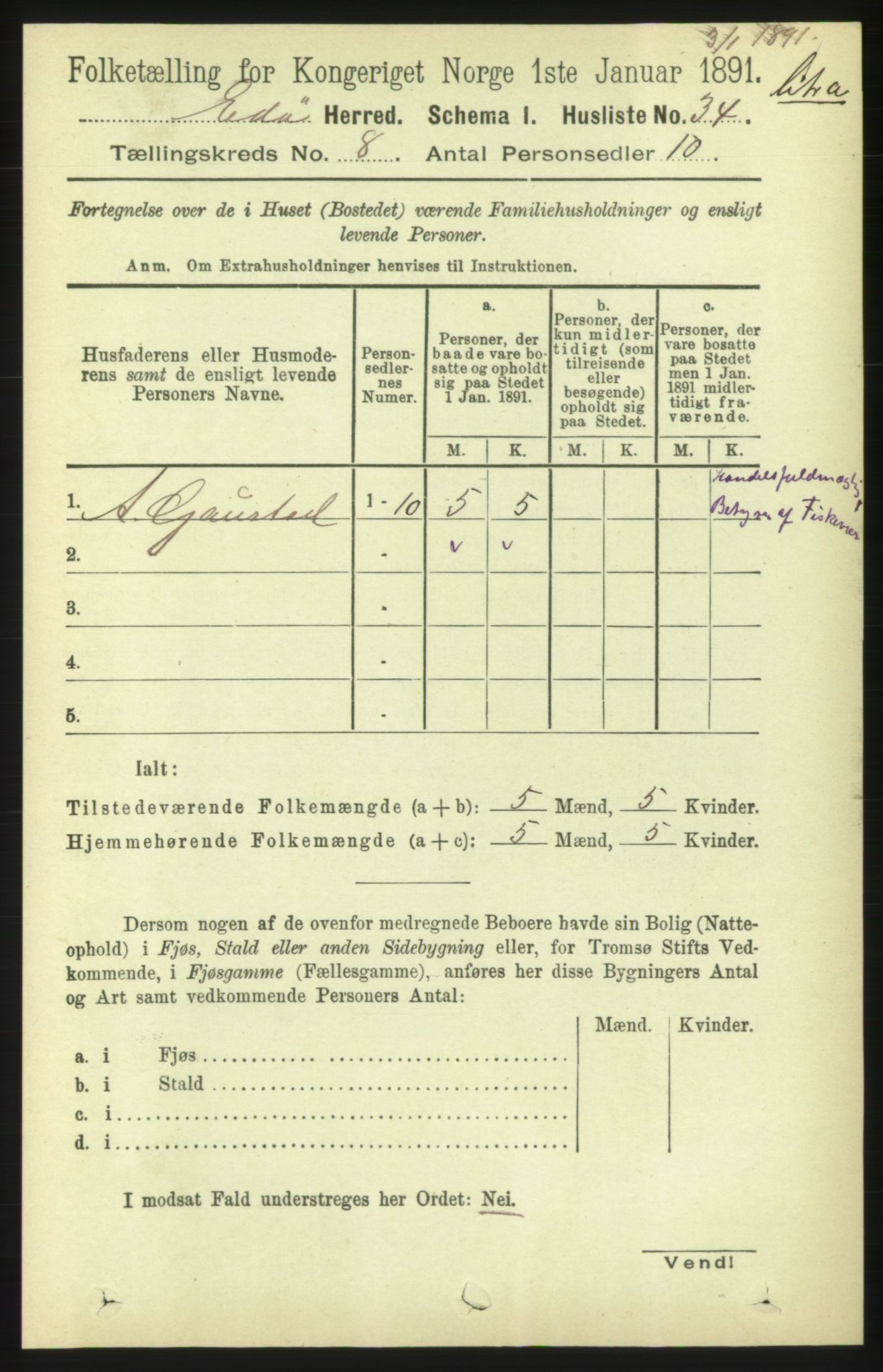 RA, 1891 census for 1573 Edøy, 1891, p. 1953