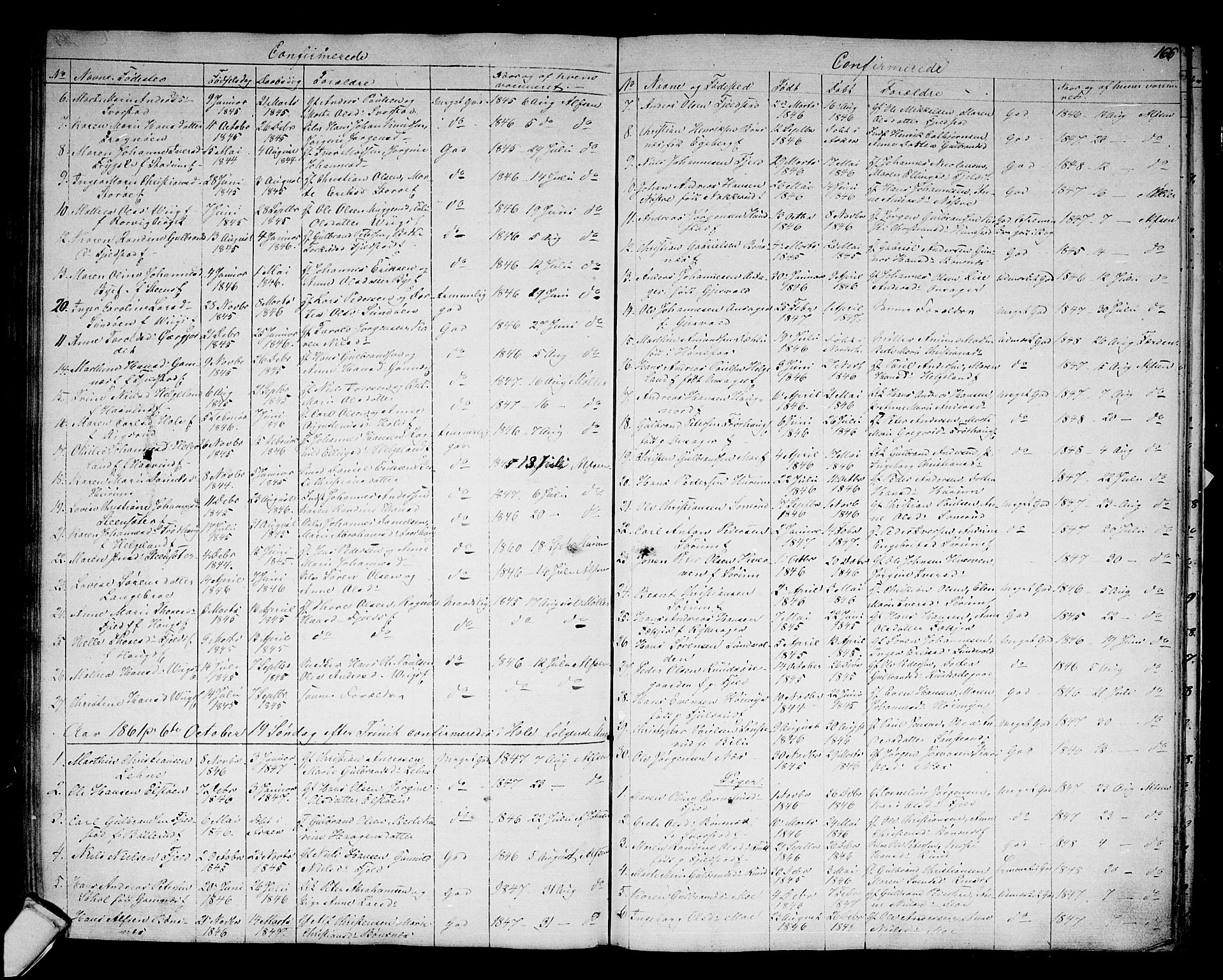 Hole kirkebøker, AV/SAKO-A-228/G/Ga/L0002: Parish register (copy) no. I 2, 1842-1878, p. 166