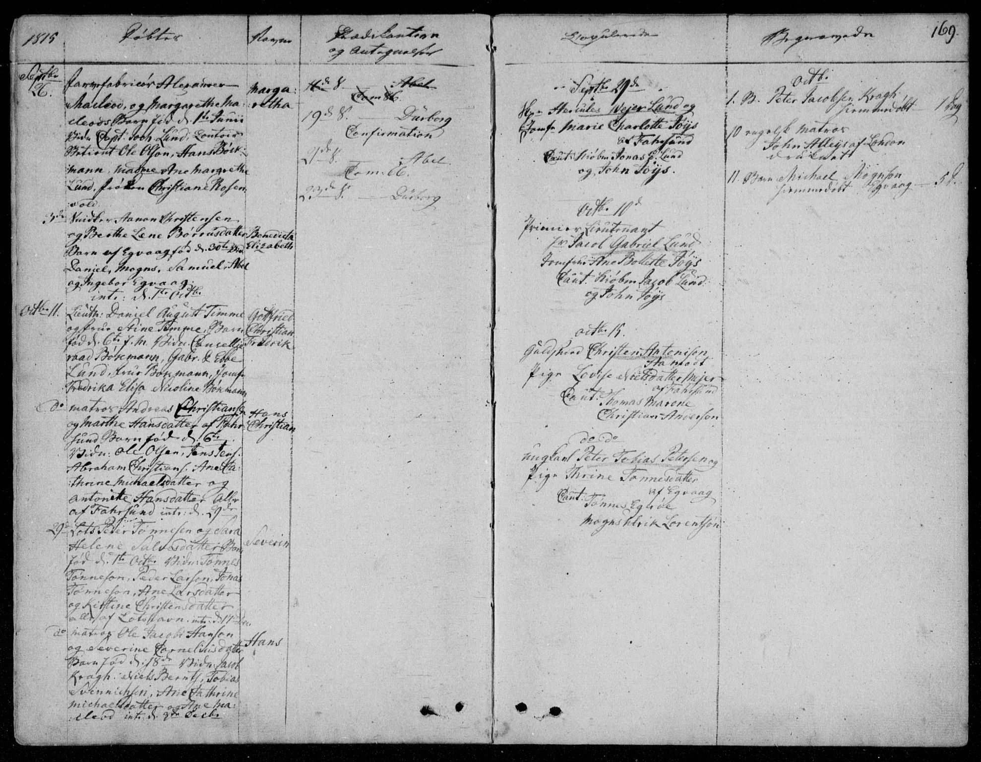 Farsund sokneprestkontor, AV/SAK-1111-0009/F/Fa/L0001: Parish register (official) no. A 1, 1784-1815, p. 169