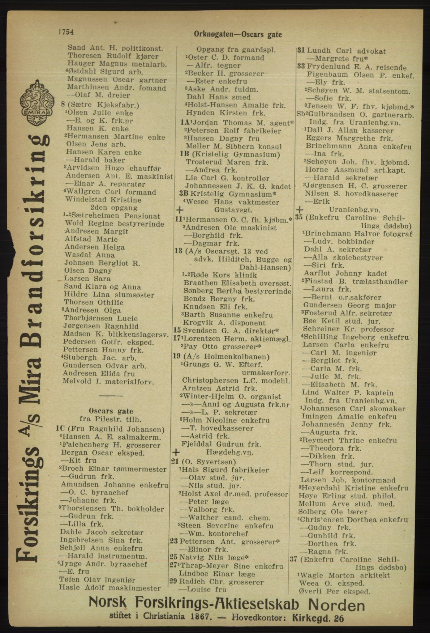 Kristiania/Oslo adressebok, PUBL/-, 1918, p. 1907