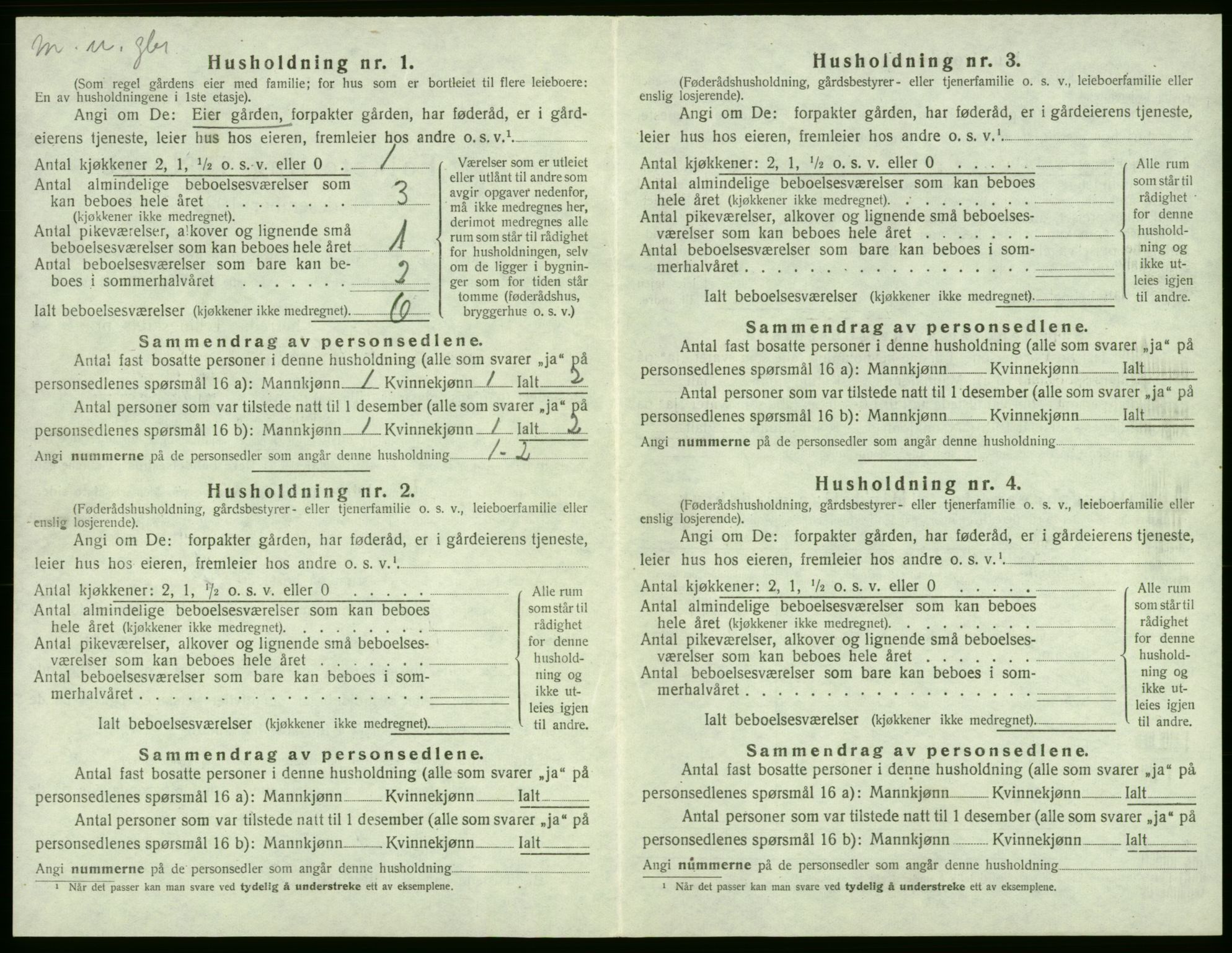 SAB, 1920 census for Stord, 1920, p. 912