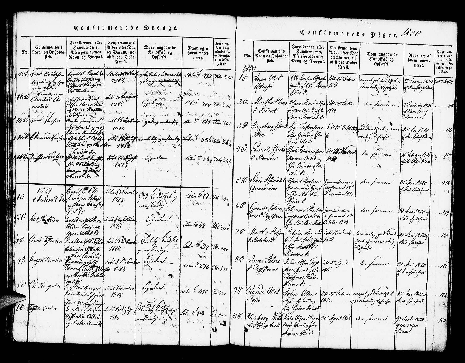 Kvam sokneprestembete, AV/SAB-A-76201/H/Haa: Parish register (official) no. A 6, 1818-1832, p. 247