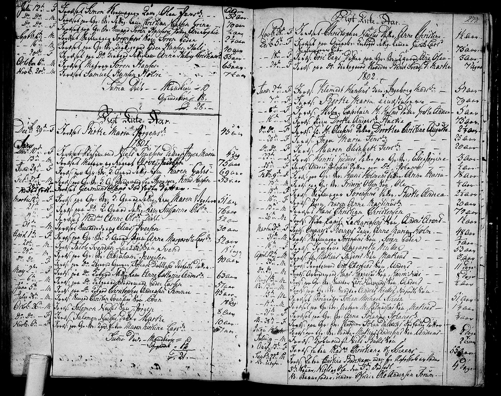 Tønsberg kirkebøker, AV/SAKO-A-330/F/Fa/L0003: Parish register (official) no. I 3, 1797-1814, p. 272-273