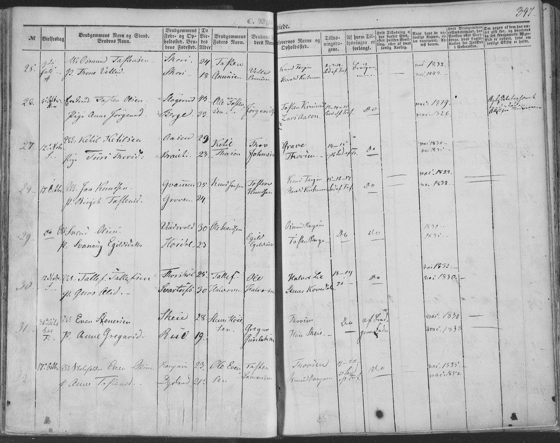 Seljord kirkebøker, AV/SAKO-A-20/F/Fa/L012b: Parish register (official) no. I 12B, 1850-1865, p. 347