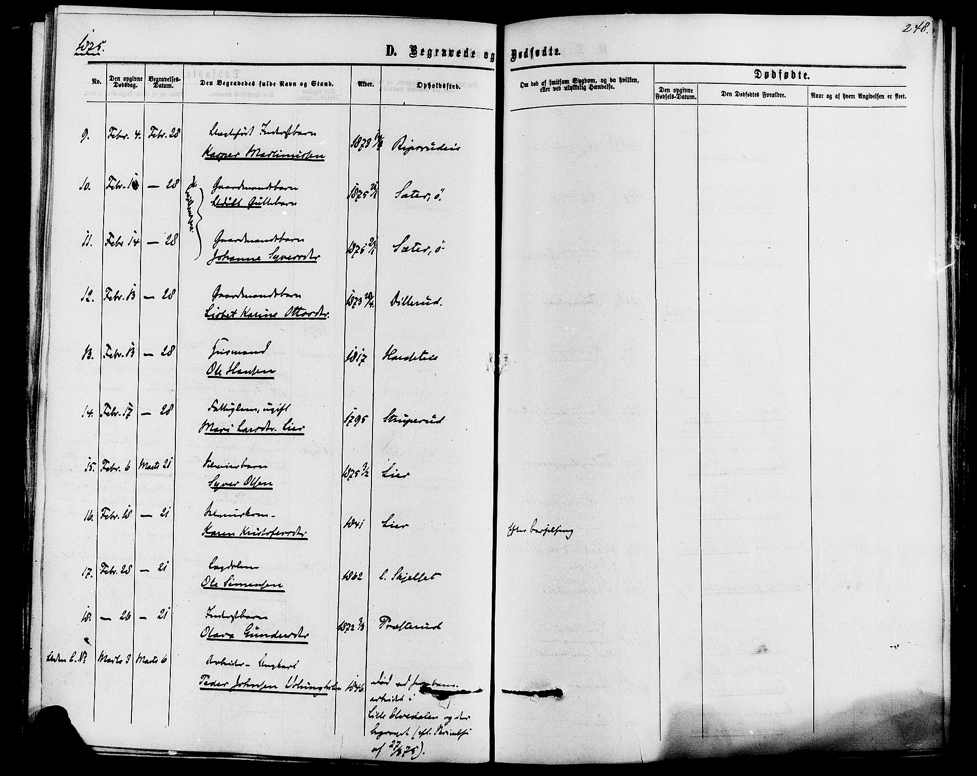 Romedal prestekontor, AV/SAH-PREST-004/K/L0006: Parish register (official) no. 6, 1866-1886, p. 248