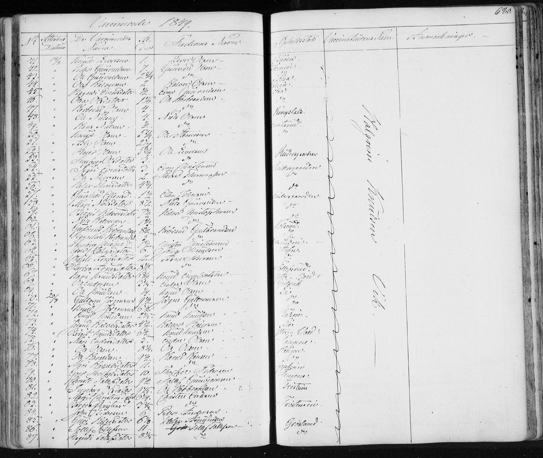 Nes kirkebøker, SAKO/A-236/F/Fa/L0009: Parish register (official) no. 9, 1834-1863, p. 680