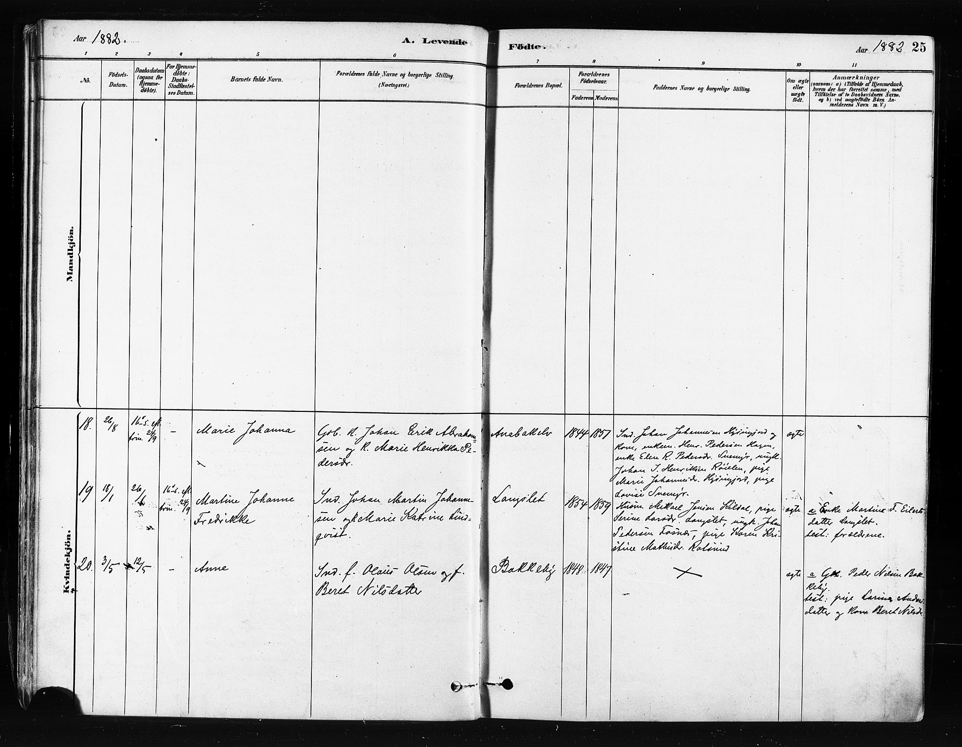 Skjervøy sokneprestkontor, AV/SATØ-S-1300/H/Ha/Haa/L0014kirke: Parish register (official) no. 14, 1878-1894, p. 25