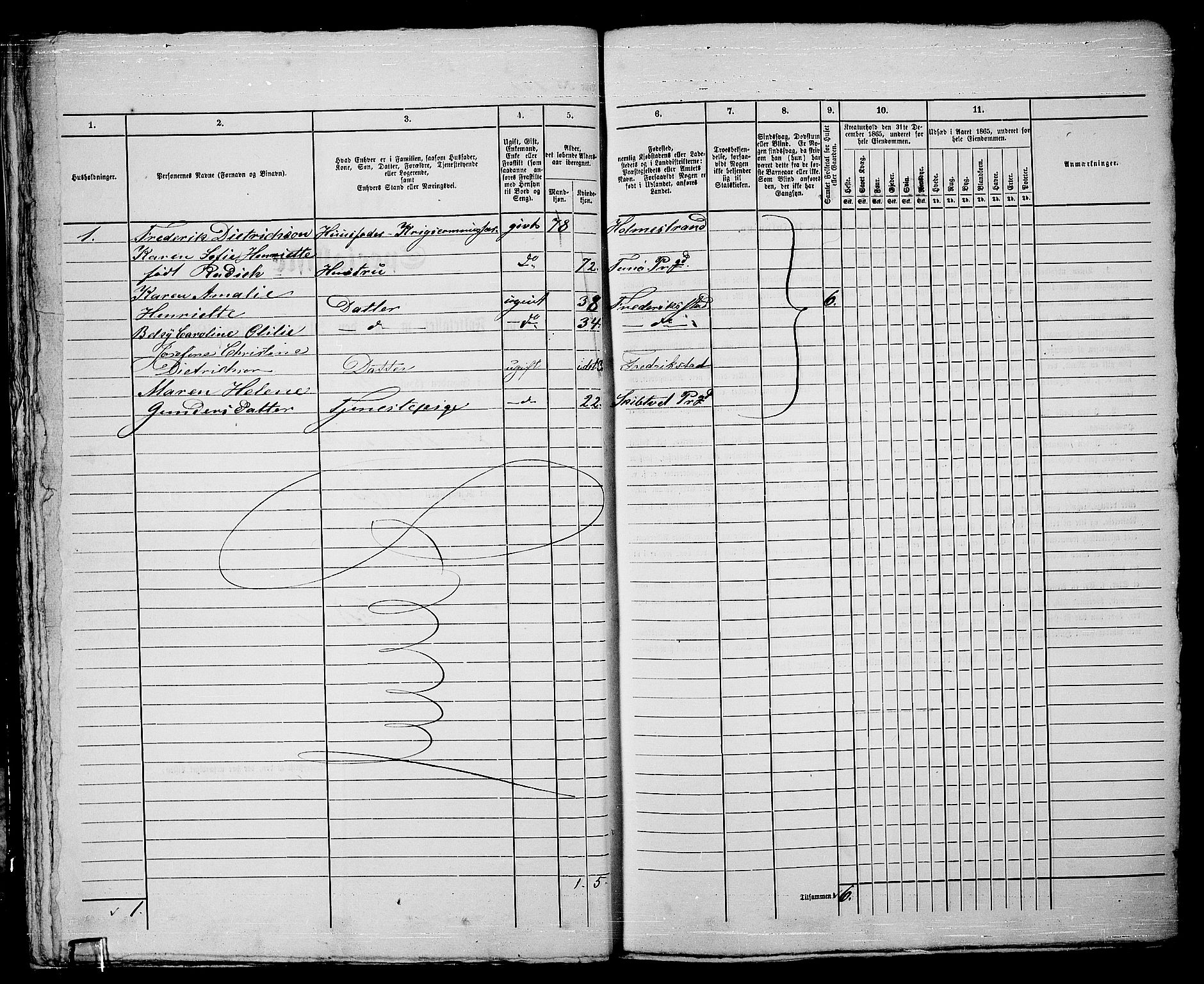 RA, 1865 census for Moss/Moss, 1865, p. 376