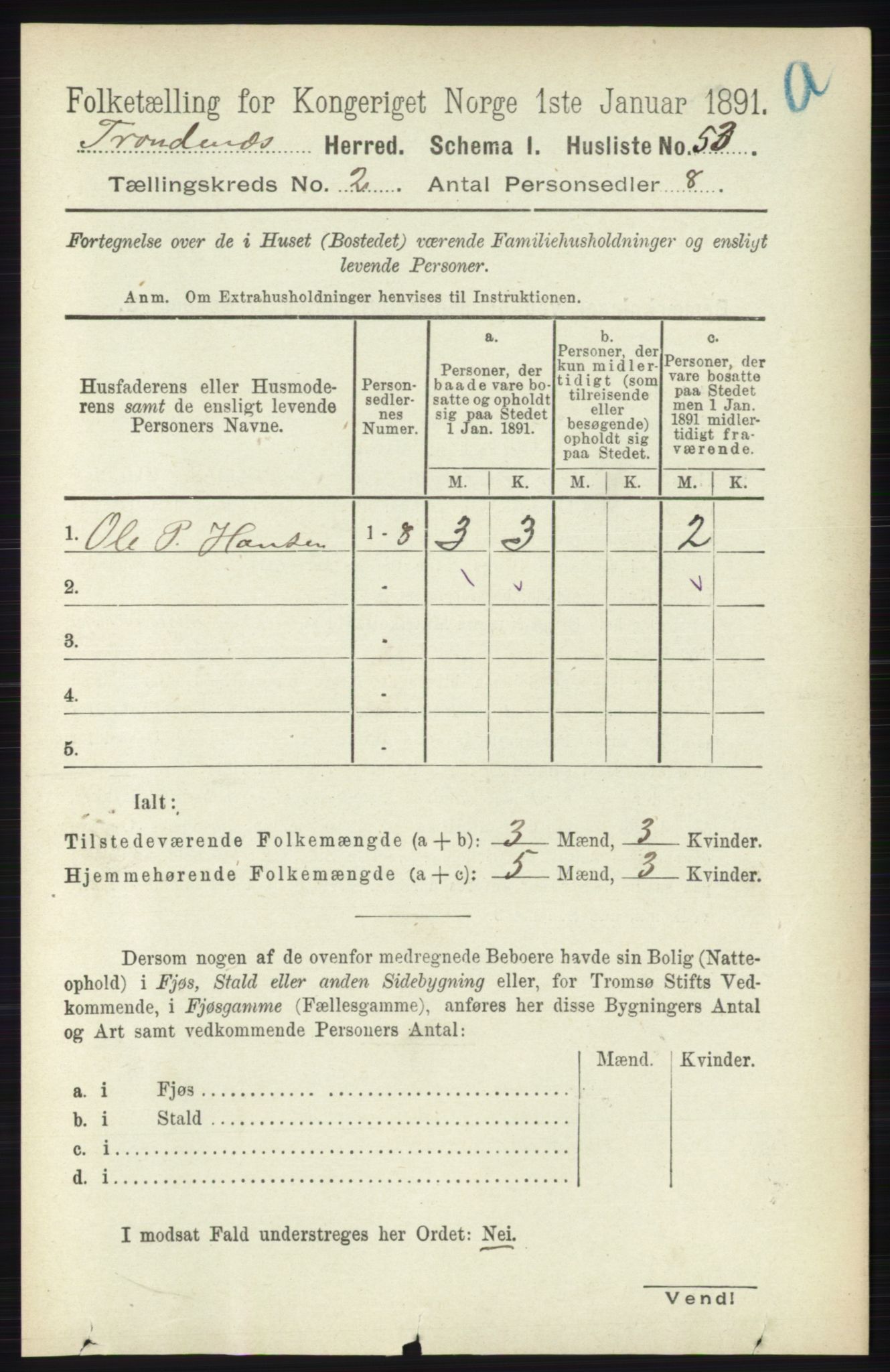 RA, 1891 census for 1914 Trondenes, 1891, p. 631