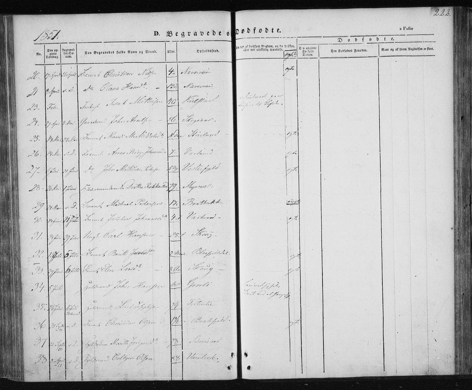 Ministerialprotokoller, klokkerbøker og fødselsregistre - Nordland, AV/SAT-A-1459/820/L0291: Parish register (official) no. 820A12, 1846-1854, p. 222