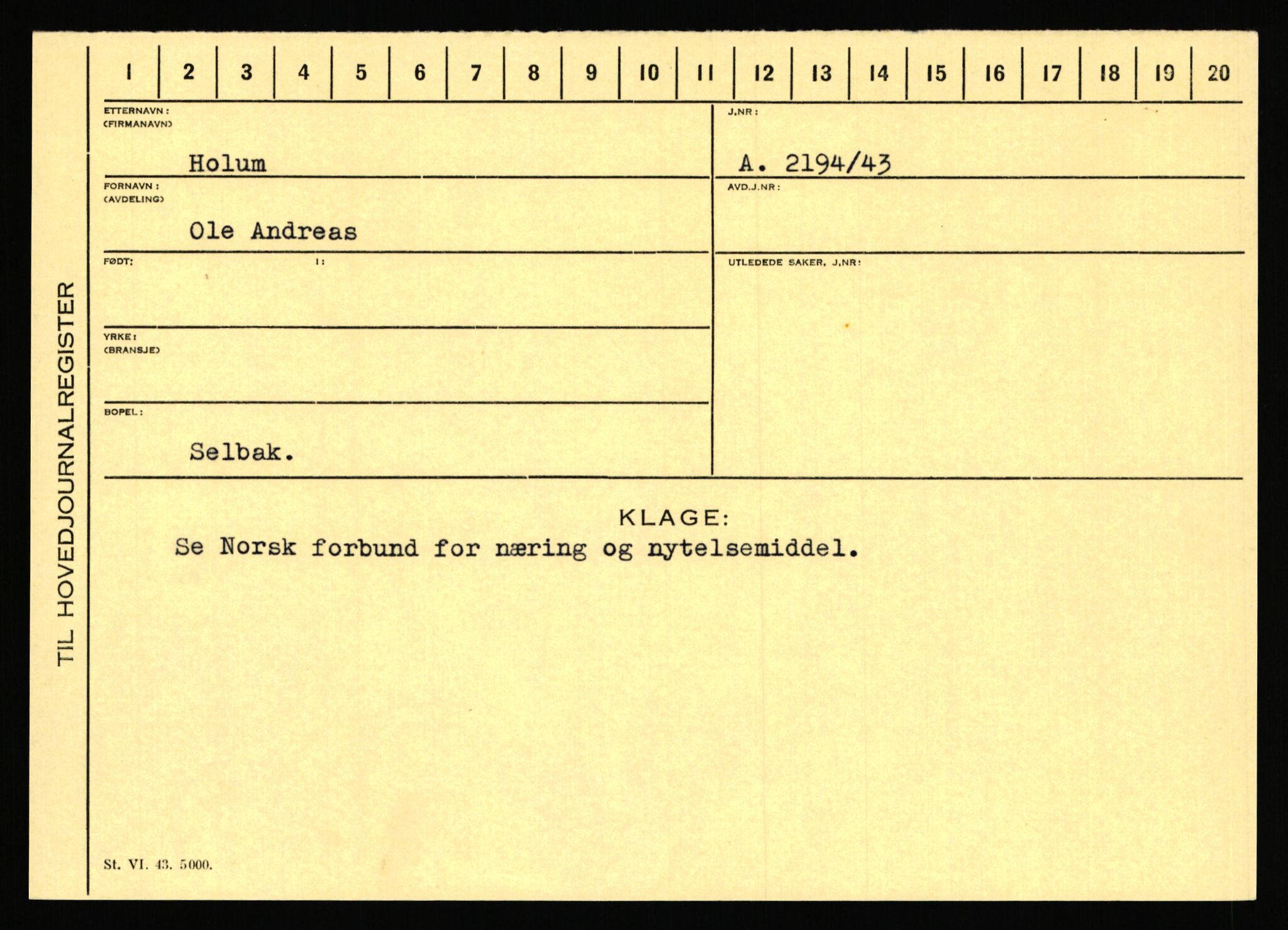 Statspolitiet - Hovedkontoret / Osloavdelingen, AV/RA-S-1329/C/Ca/L0007: Hol - Joelsen, 1943-1945, p. 786