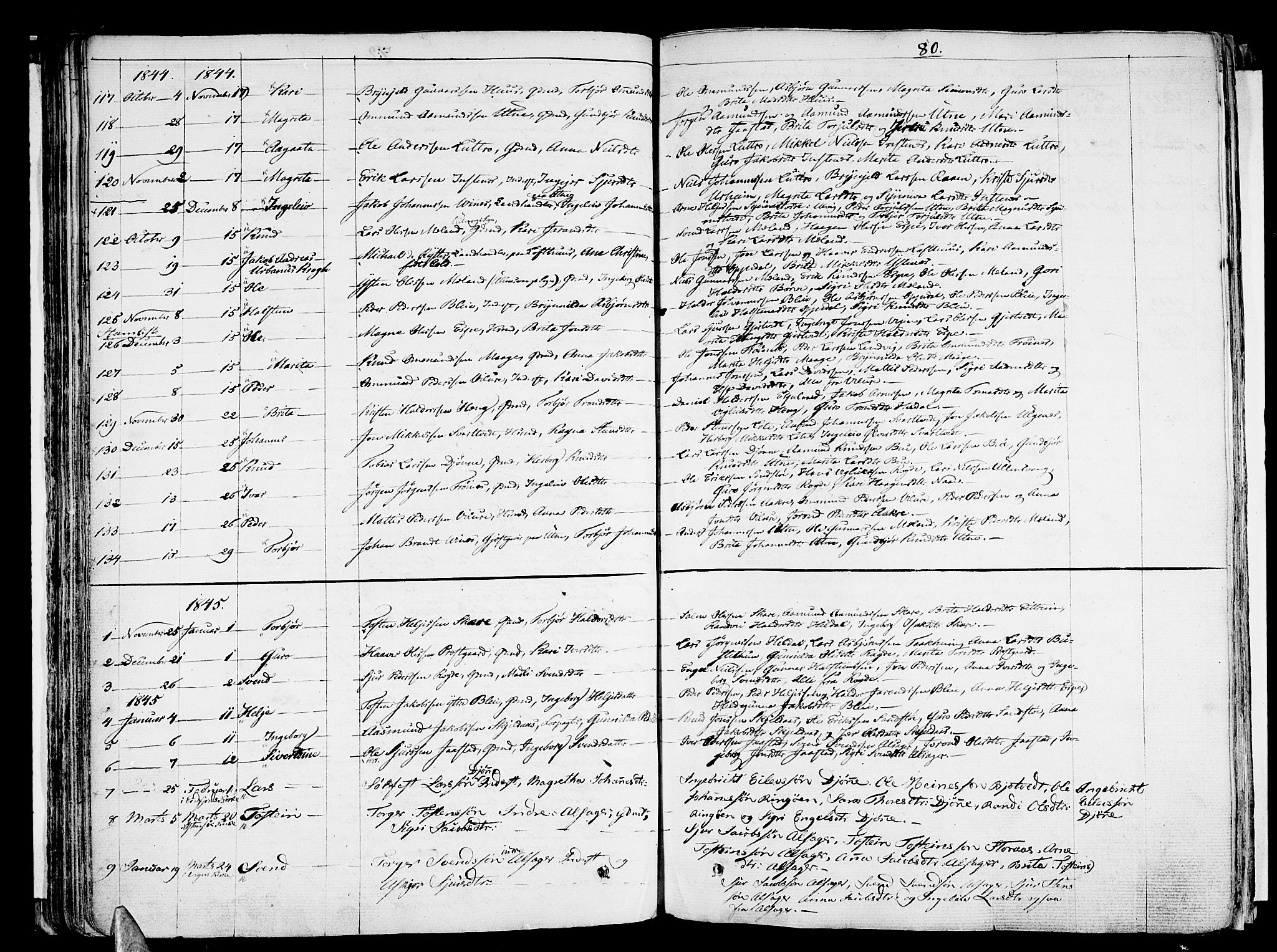 Ullensvang sokneprestembete, SAB/A-78701/H/Haa: Parish register (official) no. A 10, 1825-1853, p. 80
