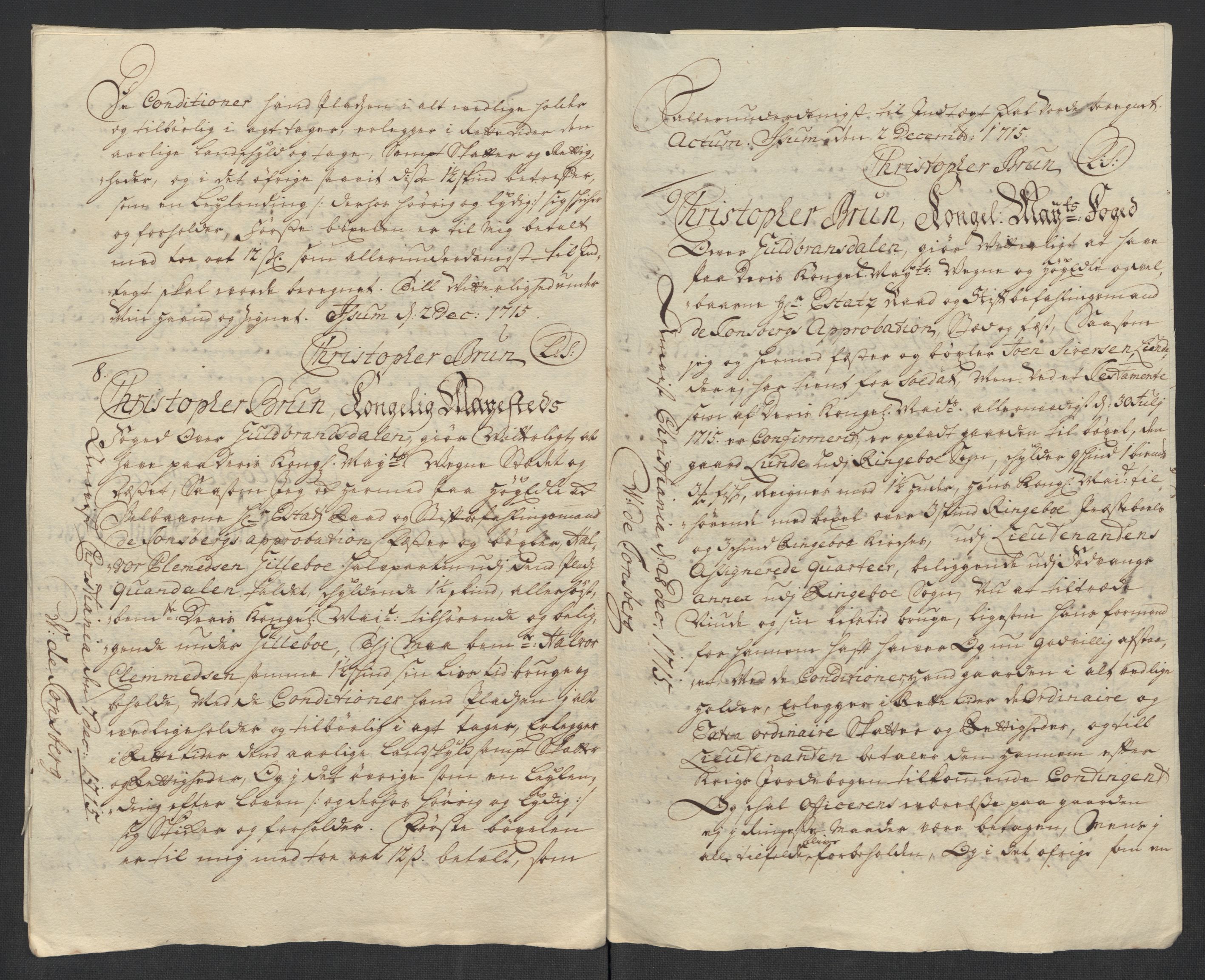 Rentekammeret inntil 1814, Reviderte regnskaper, Fogderegnskap, AV/RA-EA-4092/R17/L1184: Fogderegnskap Gudbrandsdal, 1715, p. 132