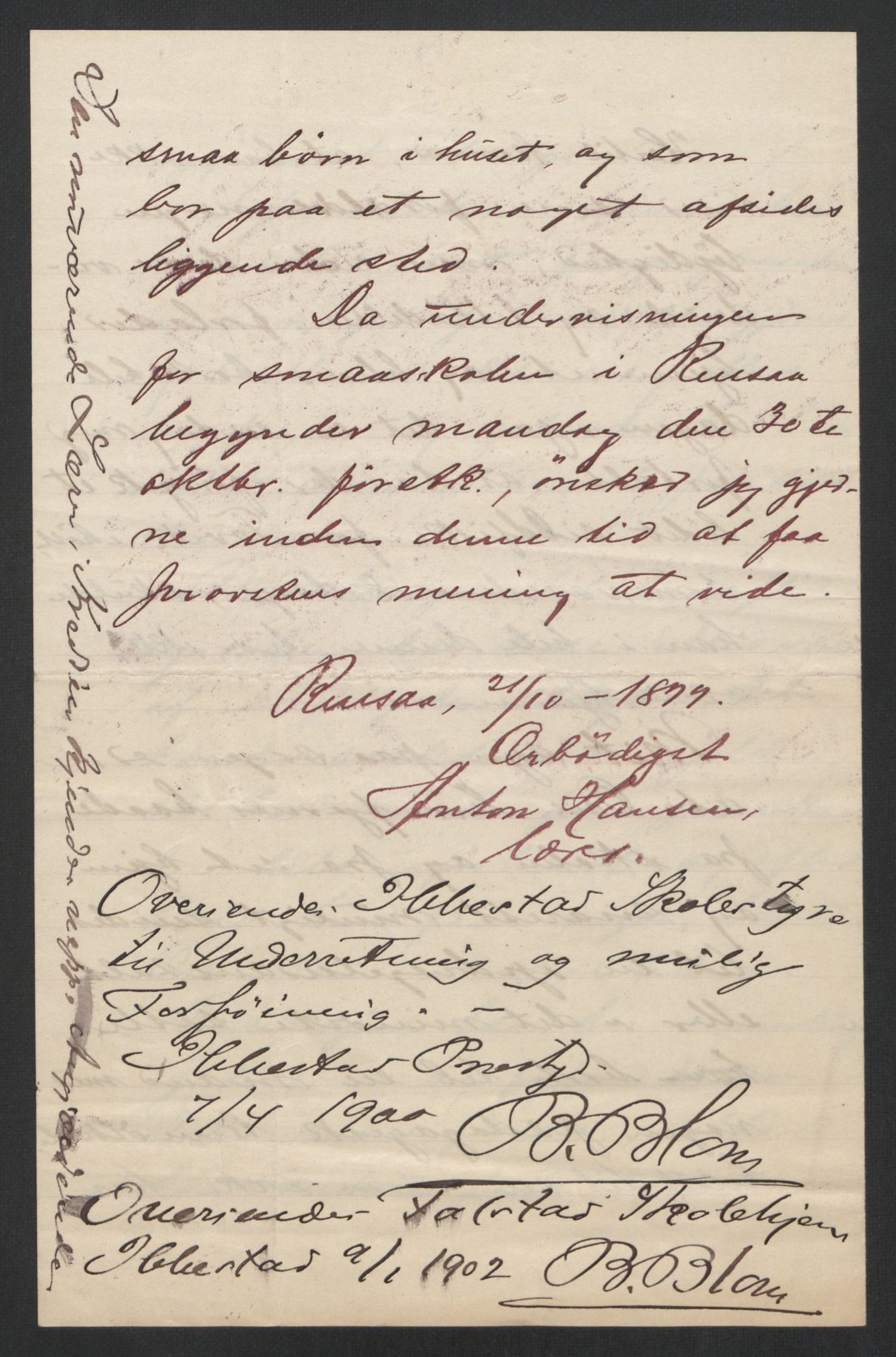 Falstad skolehjem, AV/RA-S-1676/E/Eb/L0004: Elevmapper løpenr. 81-98, 1901-1909, p. 104