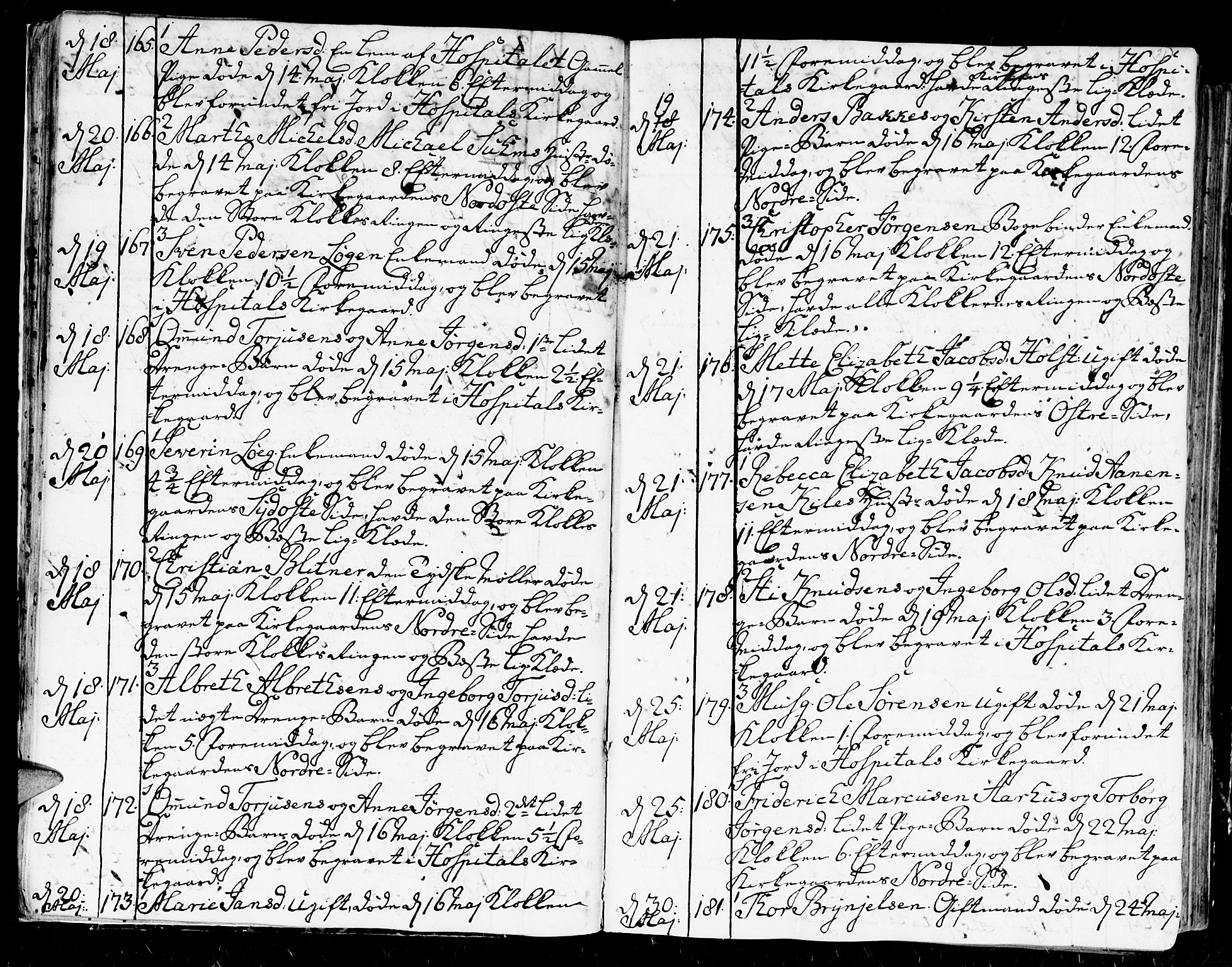 Kristiansand domprosti, AV/SAK-1112-0006/F/Fa/L0004: Parish register (official) no. A 4, 1762-1794, p. 21