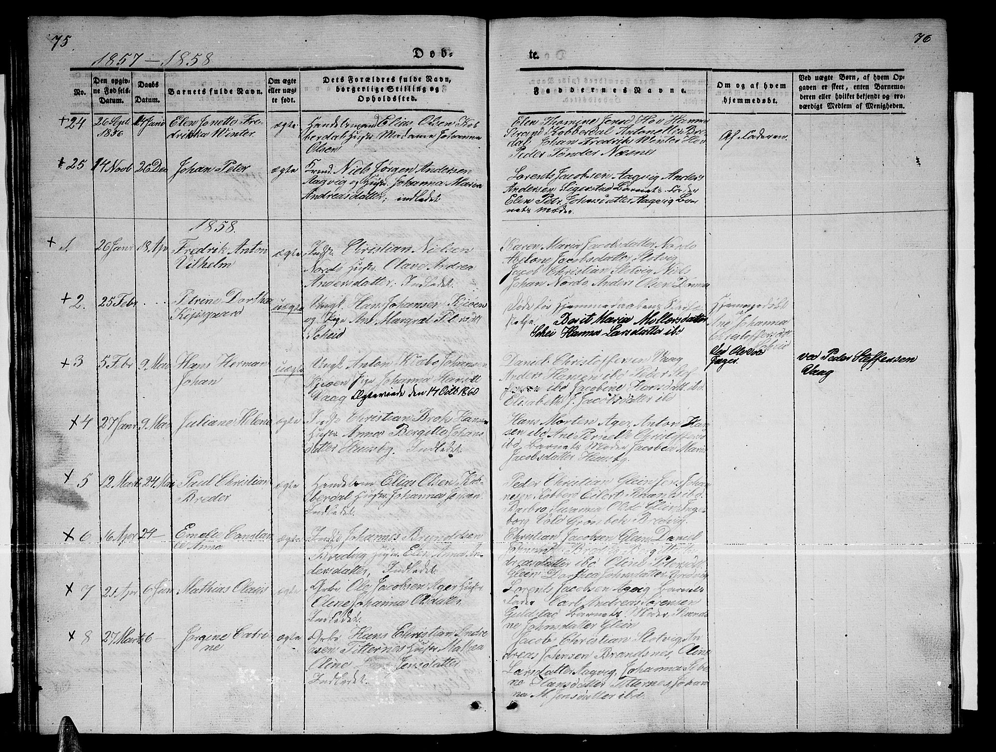 Ministerialprotokoller, klokkerbøker og fødselsregistre - Nordland, SAT/A-1459/835/L0530: Parish register (copy) no. 835C02, 1842-1865, p. 75-76