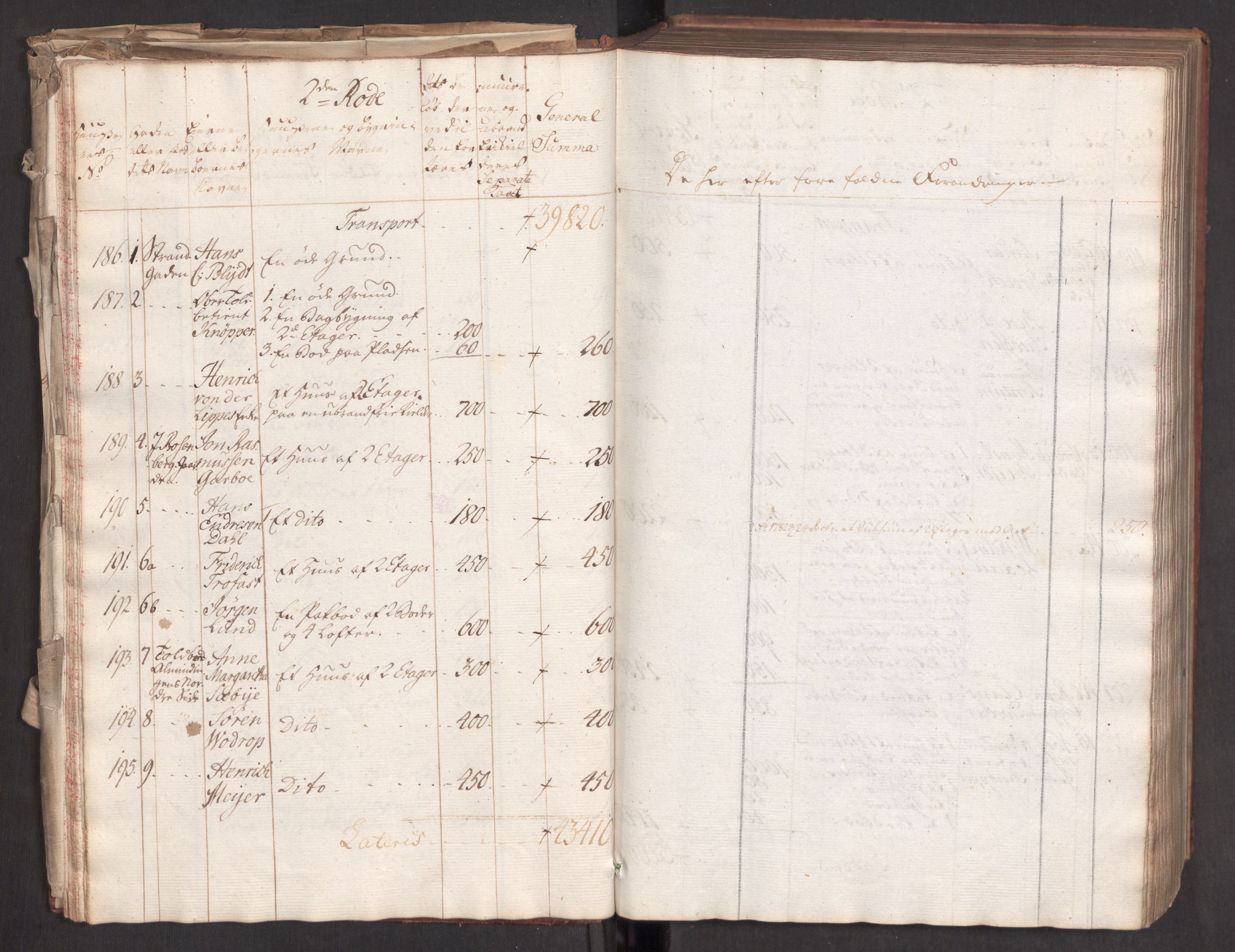 Kommersekollegiet, Brannforsikringskontoret 1767-1814, AV/RA-EA-5458/F/Fa/L0004b/0001: Bergen / Branntakstprotokoll, 1777