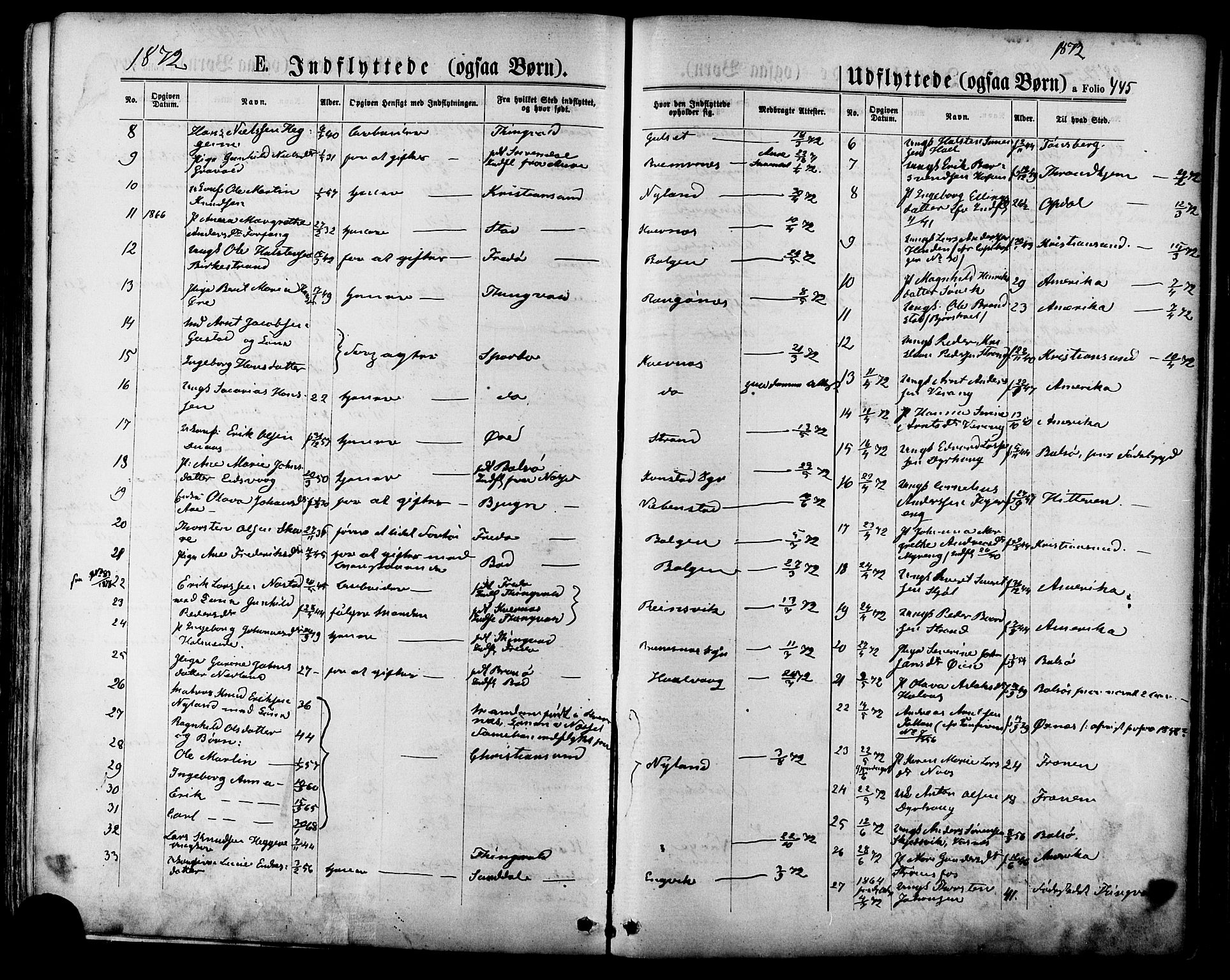 Ministerialprotokoller, klokkerbøker og fødselsregistre - Møre og Romsdal, SAT/A-1454/568/L0805: Parish register (official) no. 568A12 /1, 1869-1884, p. 445