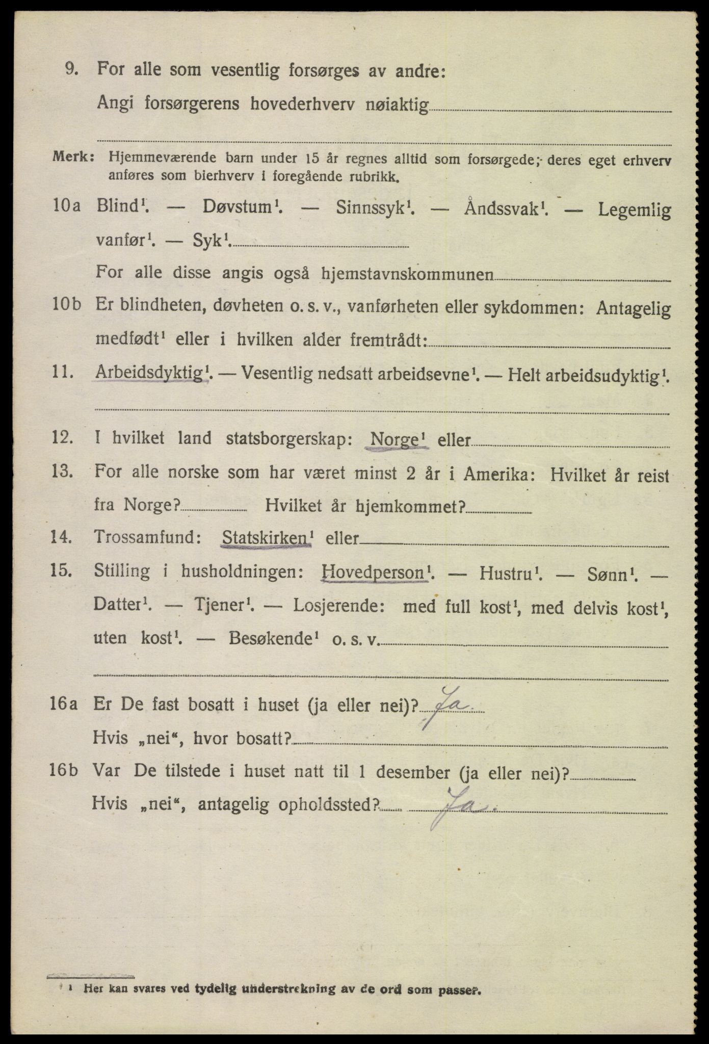 SAH, 1920 census for Sør-Fron, 1920, p. 3492