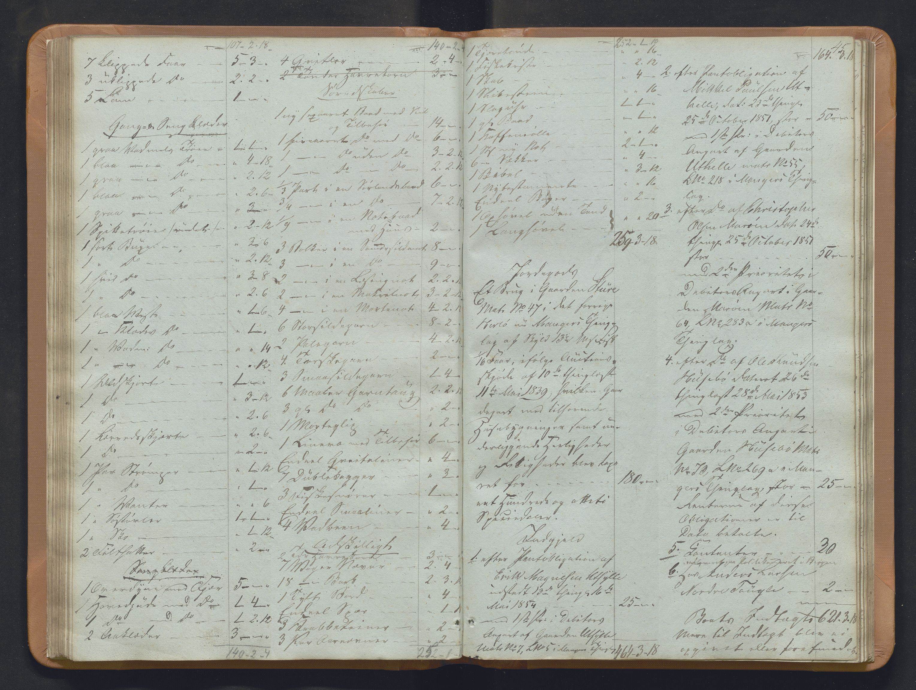 Nordhordland sorenskrivar, SAB/A-2901/1/H/Hb/L0018: Registreringsprotokollar, 1853-1856, p. 45