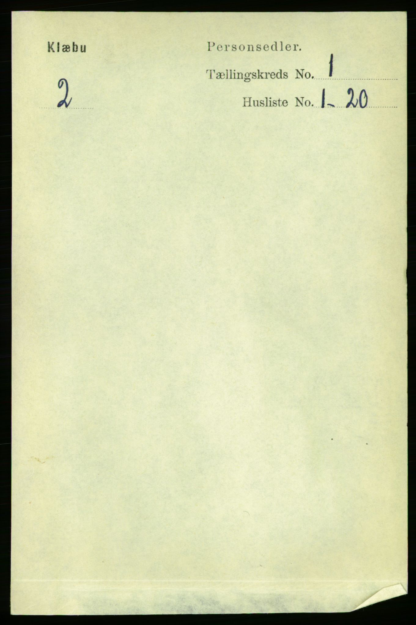 RA, 1891 census for 1662 Klæbu, 1891, p. 49