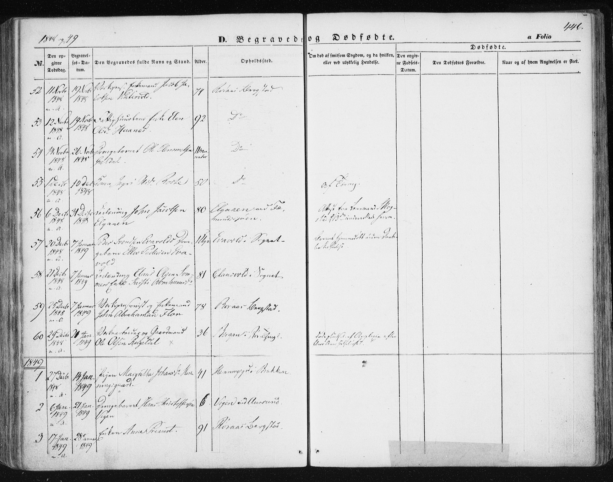 Ministerialprotokoller, klokkerbøker og fødselsregistre - Sør-Trøndelag, SAT/A-1456/681/L0931: Parish register (official) no. 681A09, 1845-1859, p. 446