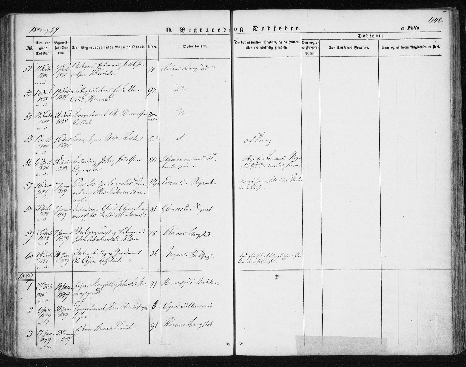 Ministerialprotokoller, klokkerbøker og fødselsregistre - Sør-Trøndelag, AV/SAT-A-1456/681/L0931: Parish register (official) no. 681A09, 1845-1859, p. 446