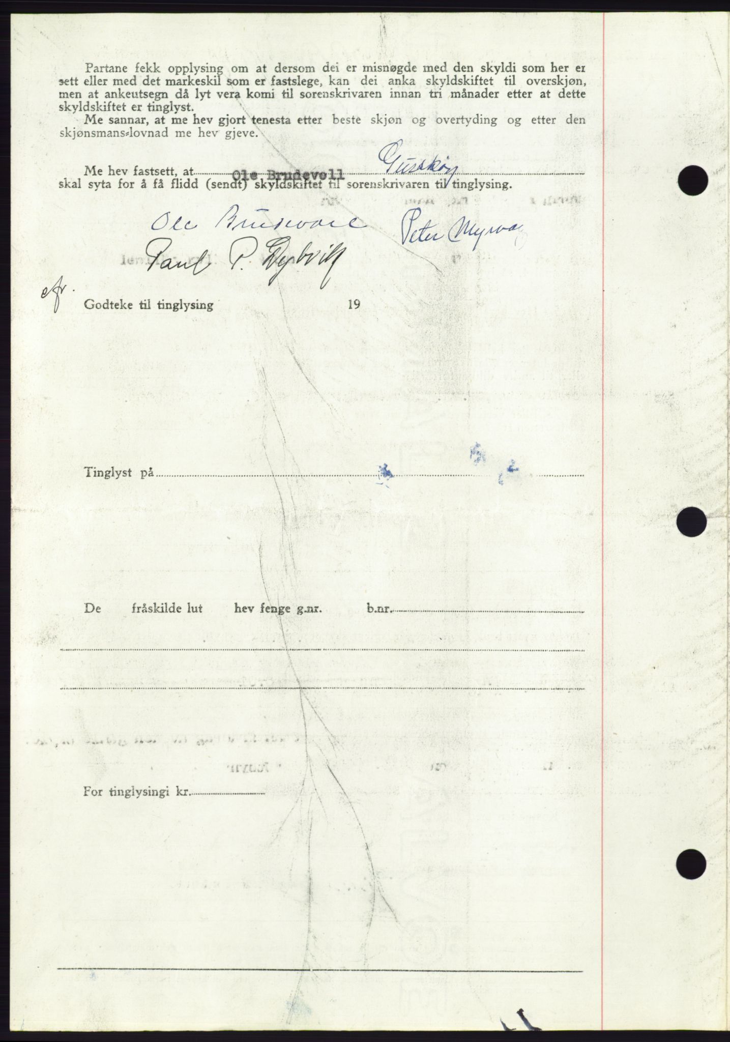 Søre Sunnmøre sorenskriveri, AV/SAT-A-4122/1/2/2C/L0086: Mortgage book no. 12A, 1949-1950, Diary no: : 607/1950