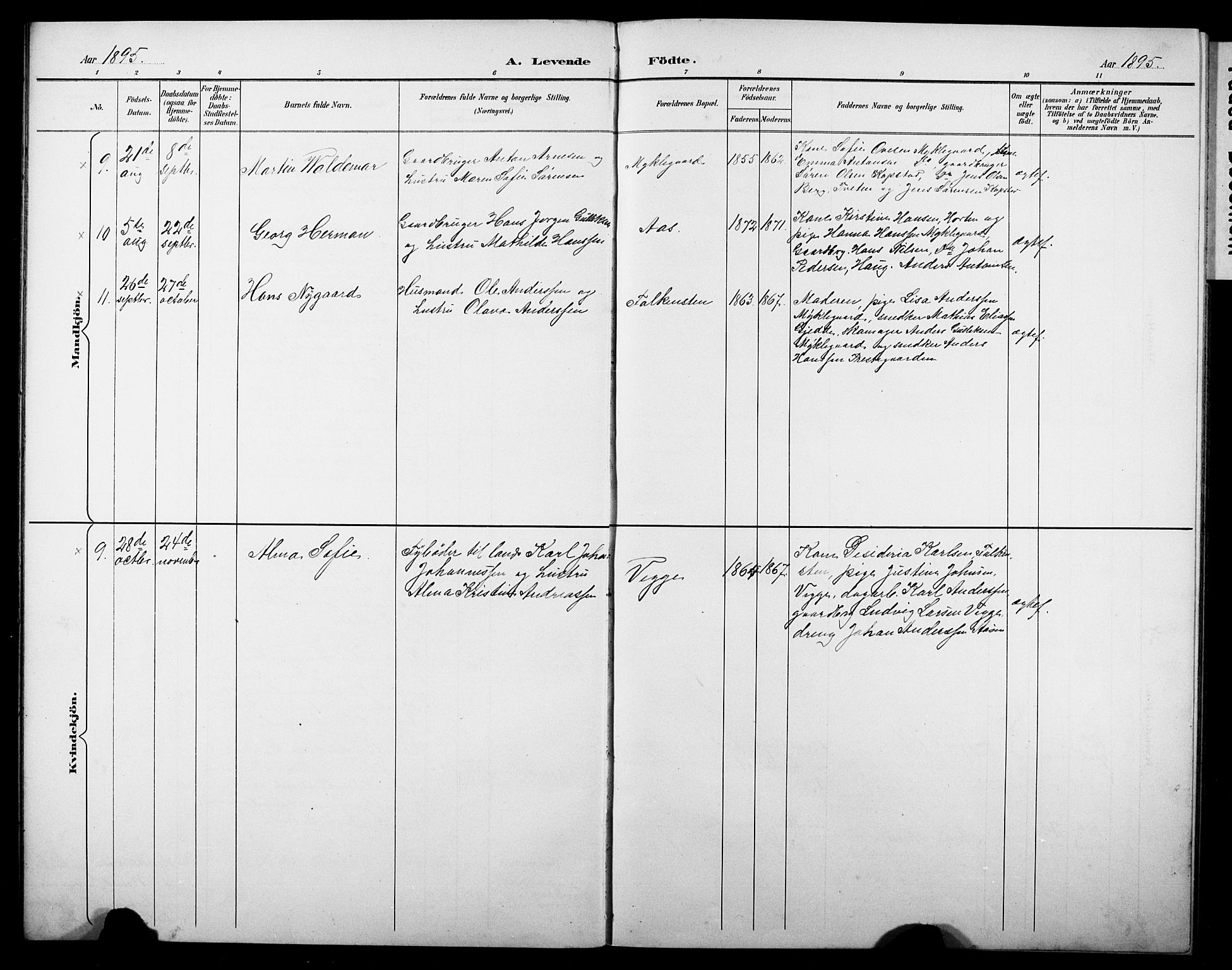 Borre kirkebøker, AV/SAKO-A-338/G/Gb/L0003: Parish register (copy) no. II 3, 1893-1905