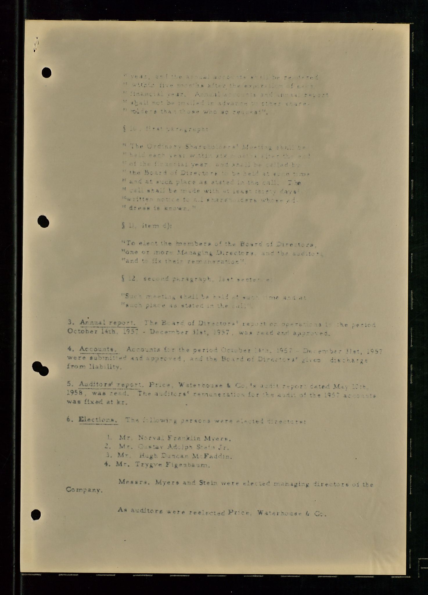 PA 1537 - A/S Essoraffineriet Norge, SAST/A-101957/A/Aa/L0002/0001: Styremøter / Shareholder meetings, Board meeting minutes, 1957-1961, p. 38