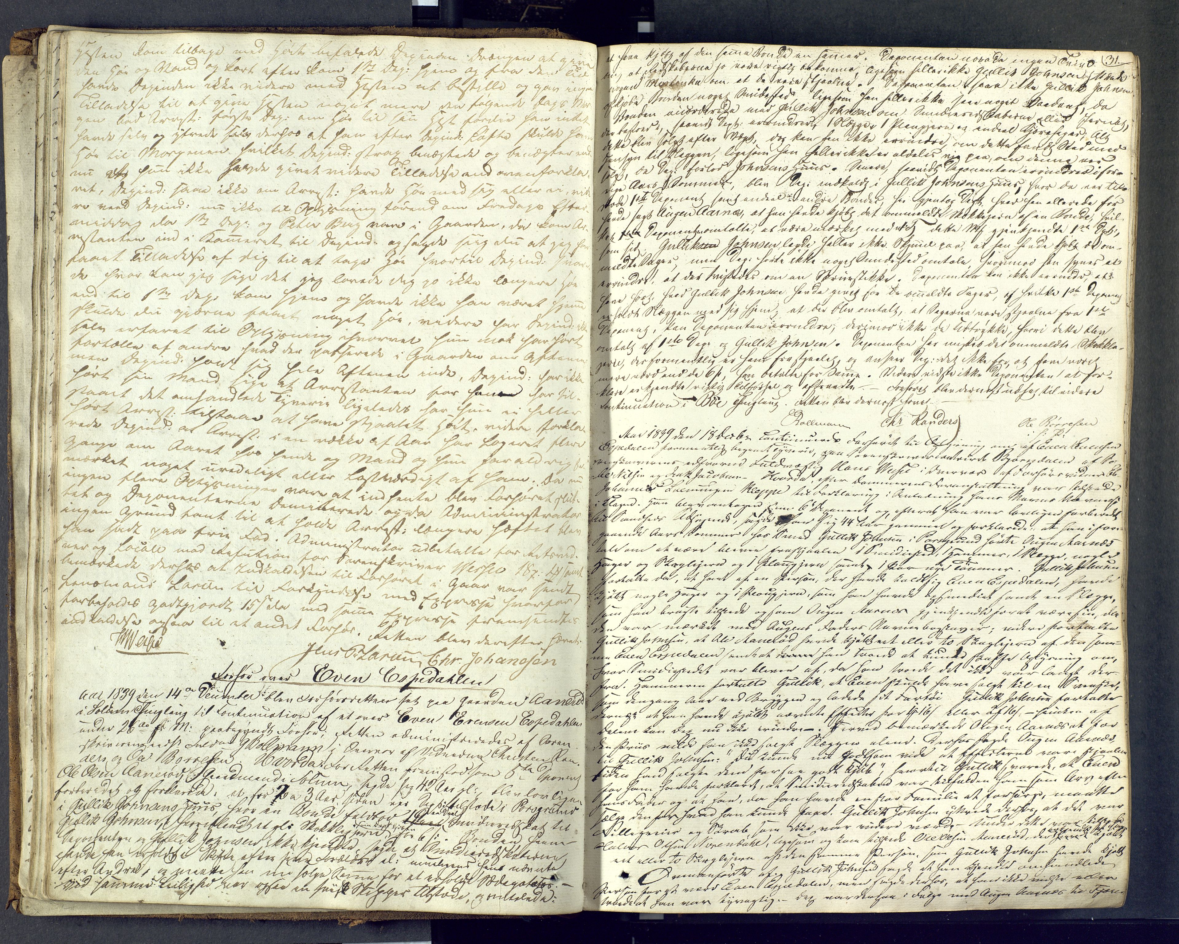 Nedre Telemark sorenskriveri, AV/SAKO-A-135/F/Fc/Fca/L0007: Ekstrarettsprotokoll, 1839-1846, p. 31