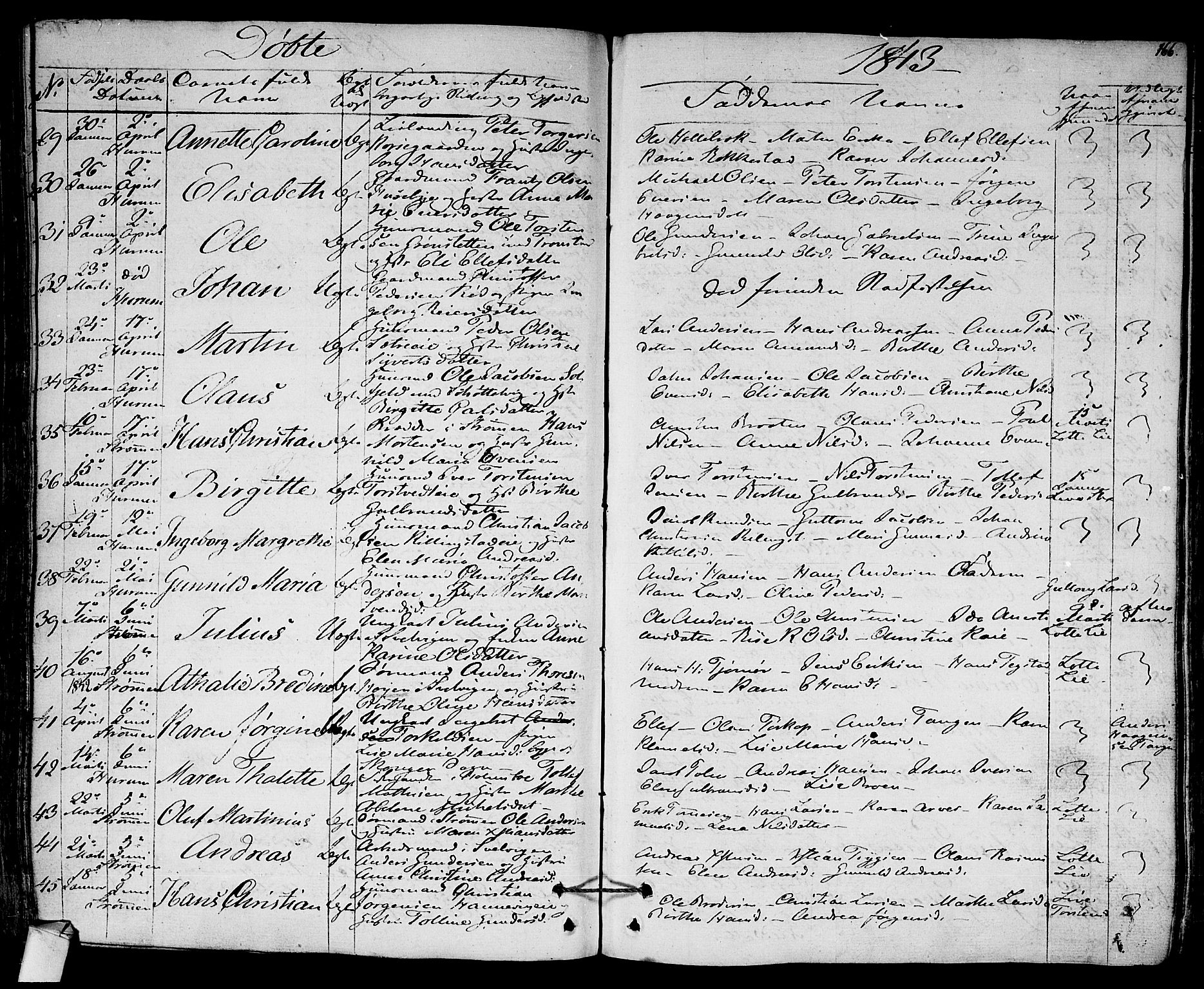 Hurum kirkebøker, SAKO/A-229/F/Fa/L0010: Parish register (official) no. 10, 1827-1846, p. 166