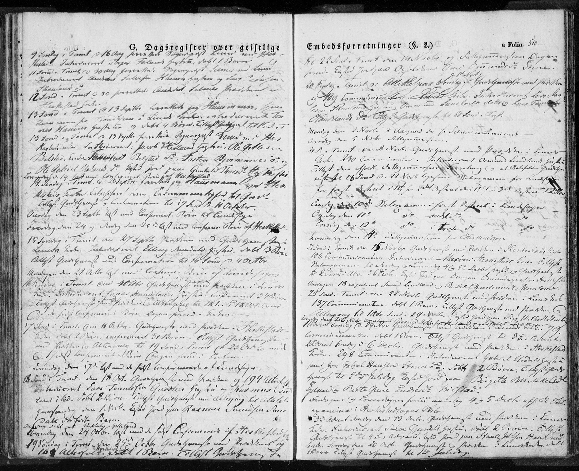 Lund sokneprestkontor, SAST/A-101809/S06/L0008: Parish register (official) no. A 7.2, 1833-1854, p. 510
