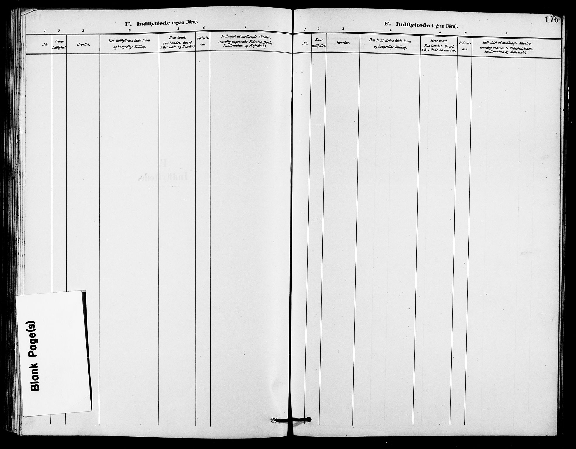 Fet prestekontor Kirkebøker, AV/SAO-A-10370a/G/Ga/L0007: Parish register (copy) no. I 7, 1892-1906, p. 176