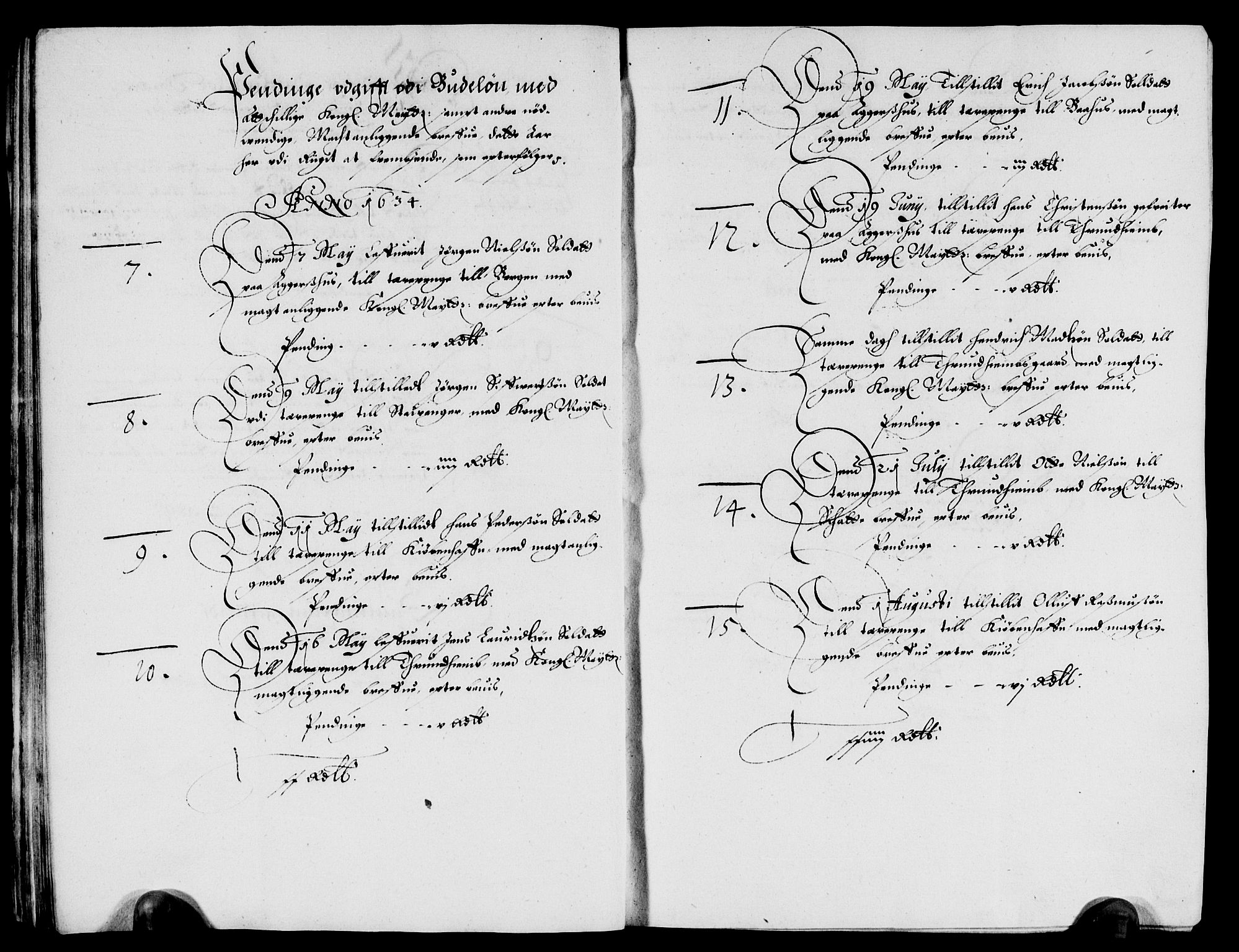 Rentekammeret inntil 1814, Reviderte regnskaper, Lensregnskaper, AV/RA-EA-5023/R/Rb/Rba/L0118: Akershus len, 1634-1635
