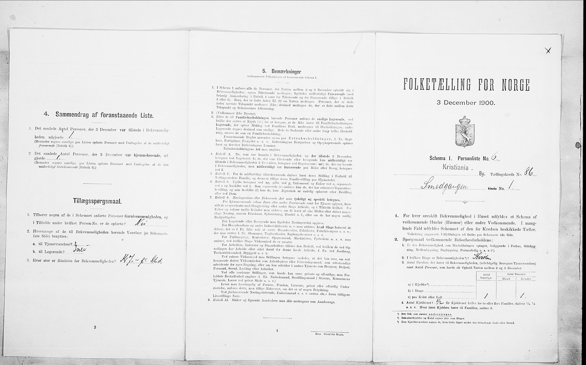 SAO, 1900 census for Kristiania, 1900, p. 87073