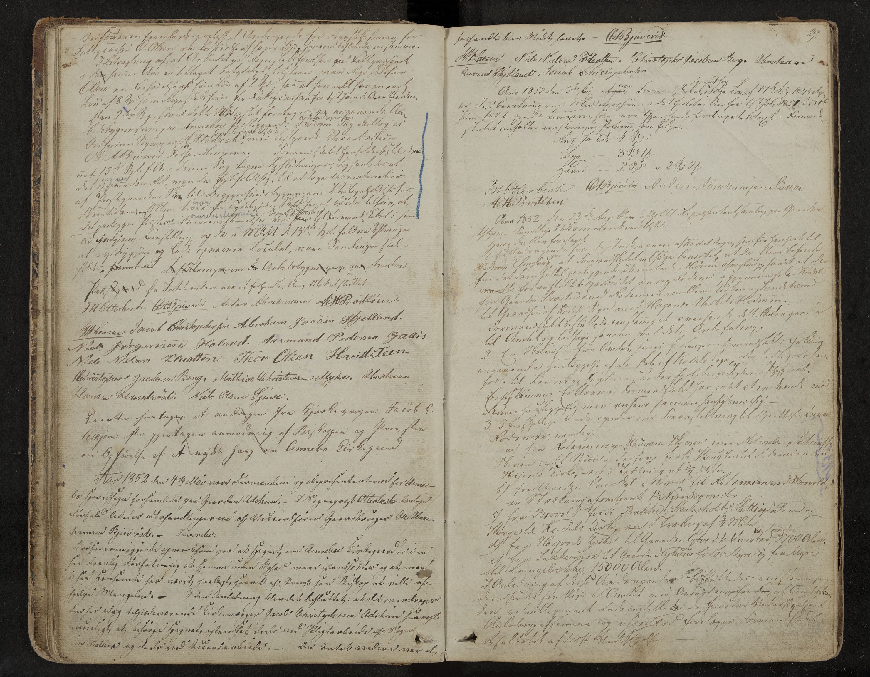 Andebu formannskap og sentraladministrasjon, IKAK/0719021-1/A/Aa/L0001: Møtebok med register, 1837-1869, p. 29