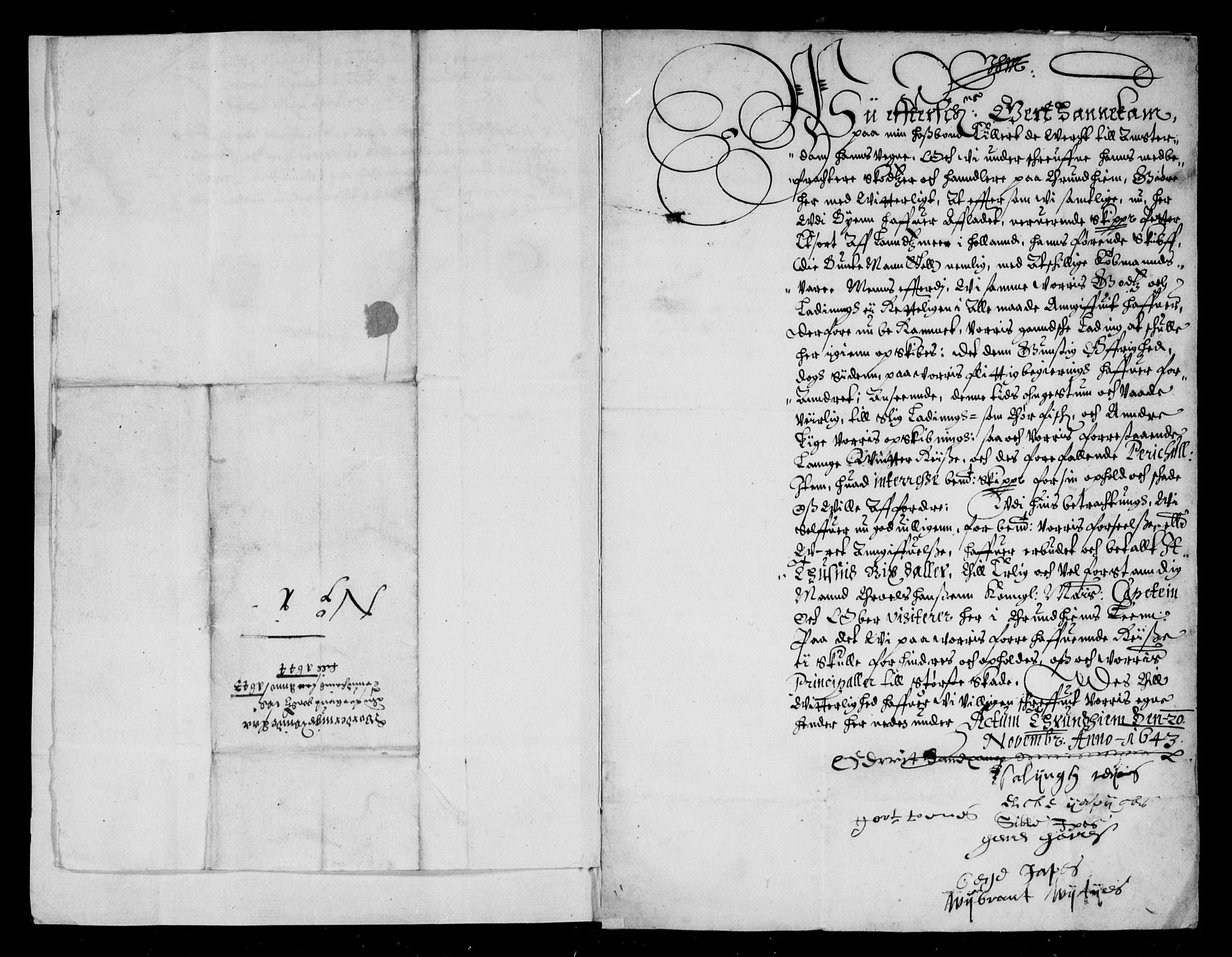 Rentekammeret inntil 1814, Reviderte regnskaper, Lensregnskaper, AV/RA-EA-5023/R/Rb/Rbw/L0077: Trondheim len, 1642-1644