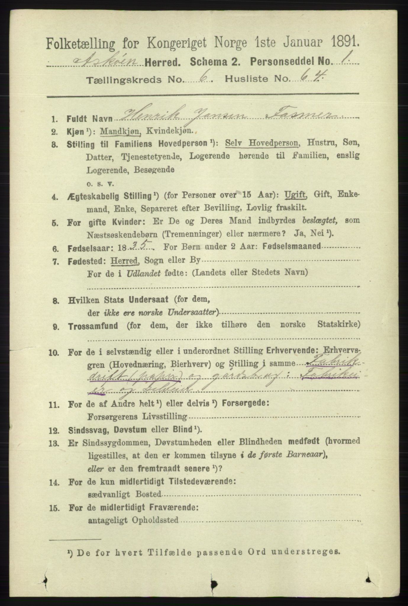 RA, 1891 census for 1247 Askøy, 1891, p. 4362