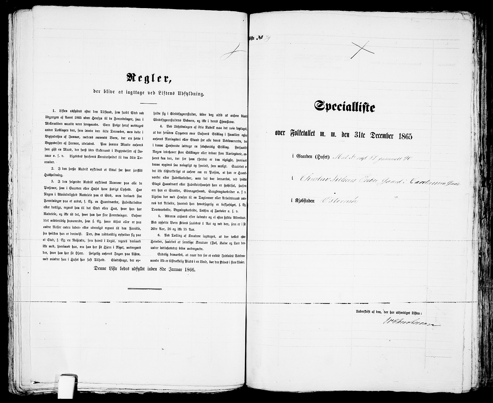 RA, 1865 census for Risør/Risør, 1865, p. 165