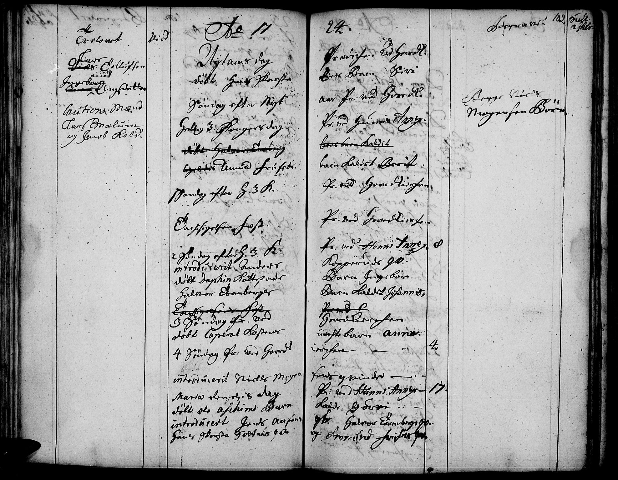 Vardal prestekontor, SAH/PREST-100/H/Ha/Haa/L0001: Parish register (official) no. 1, 1706-1748, p. 102