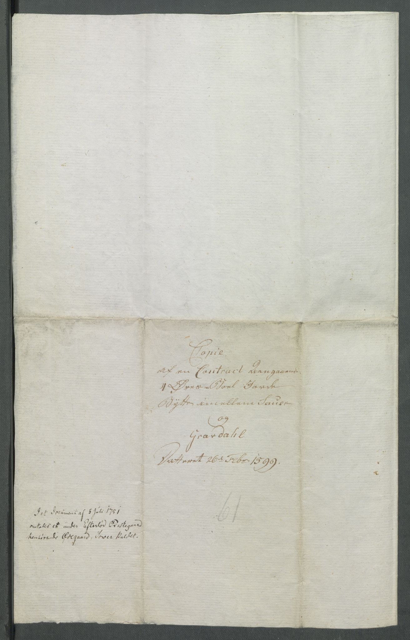 Riksarkivets diplomsamling, AV/RA-EA-5965/F02/L0107: Dokumenter, 1599, p. 28